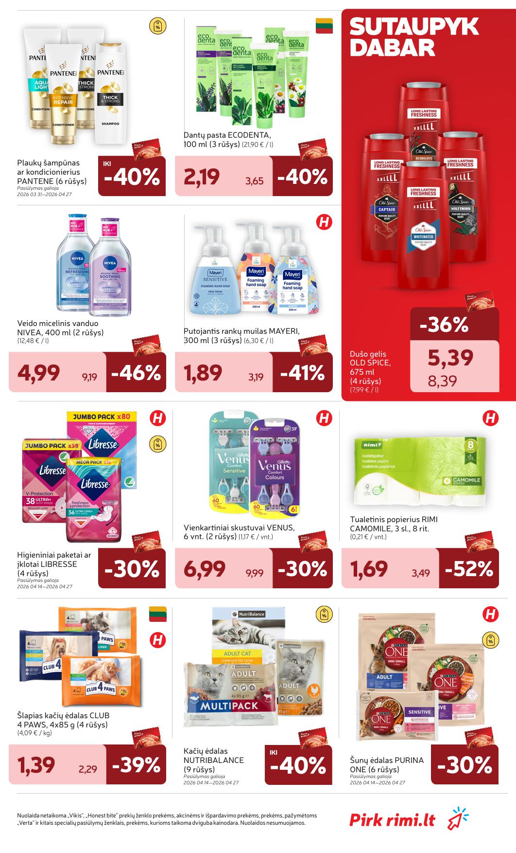 Naujausias RIMI kaininis katalogas 2026.04.21 - 2026.04.27