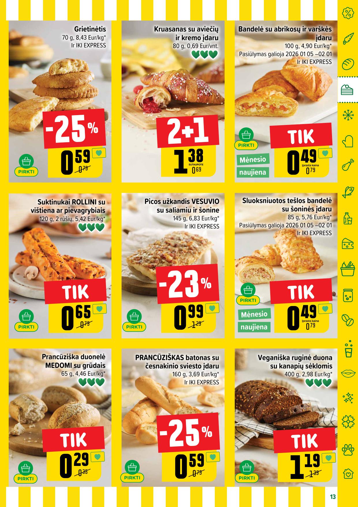 Naujausias IKI kaininis katalogas 2026.01.05 - 2026.01.11