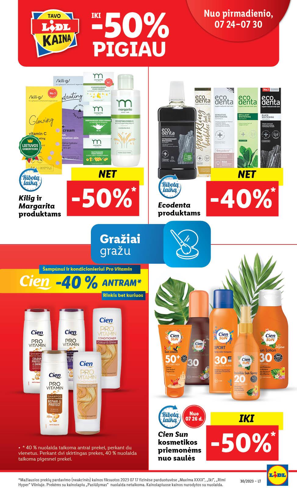 Naujausias LIDL kaininis katalogas 2023.07.24 - 2023.07.30