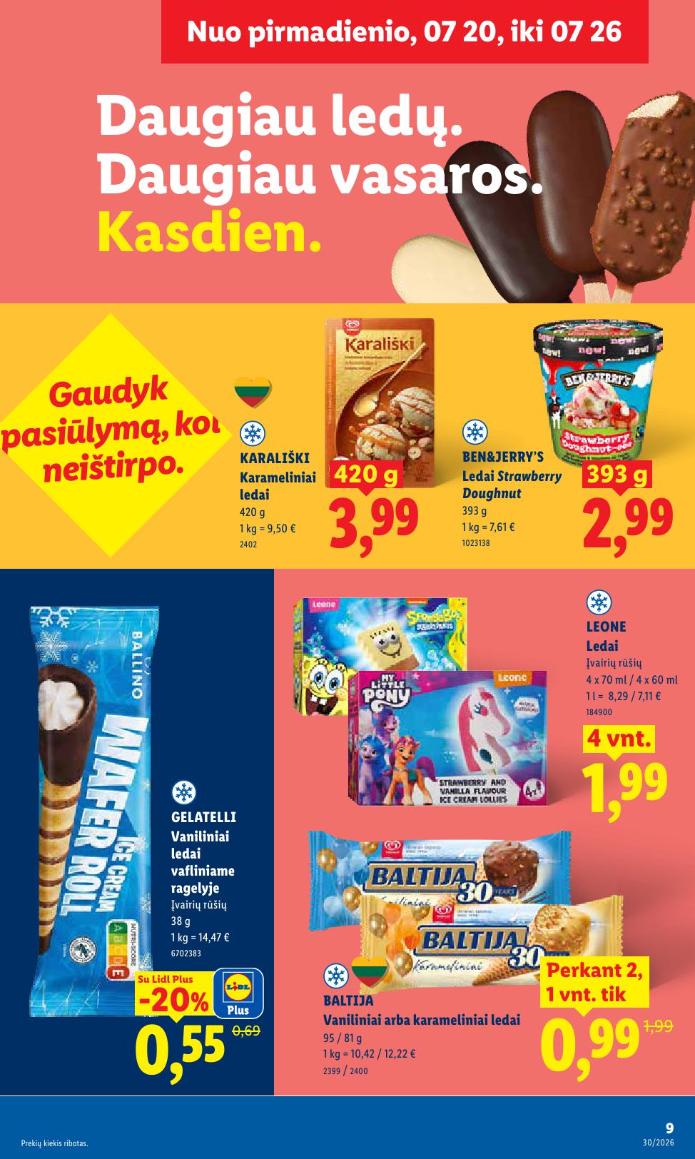 Naujausias LIDL kaininis katalogas 2026.07.20 - 2026.07.26