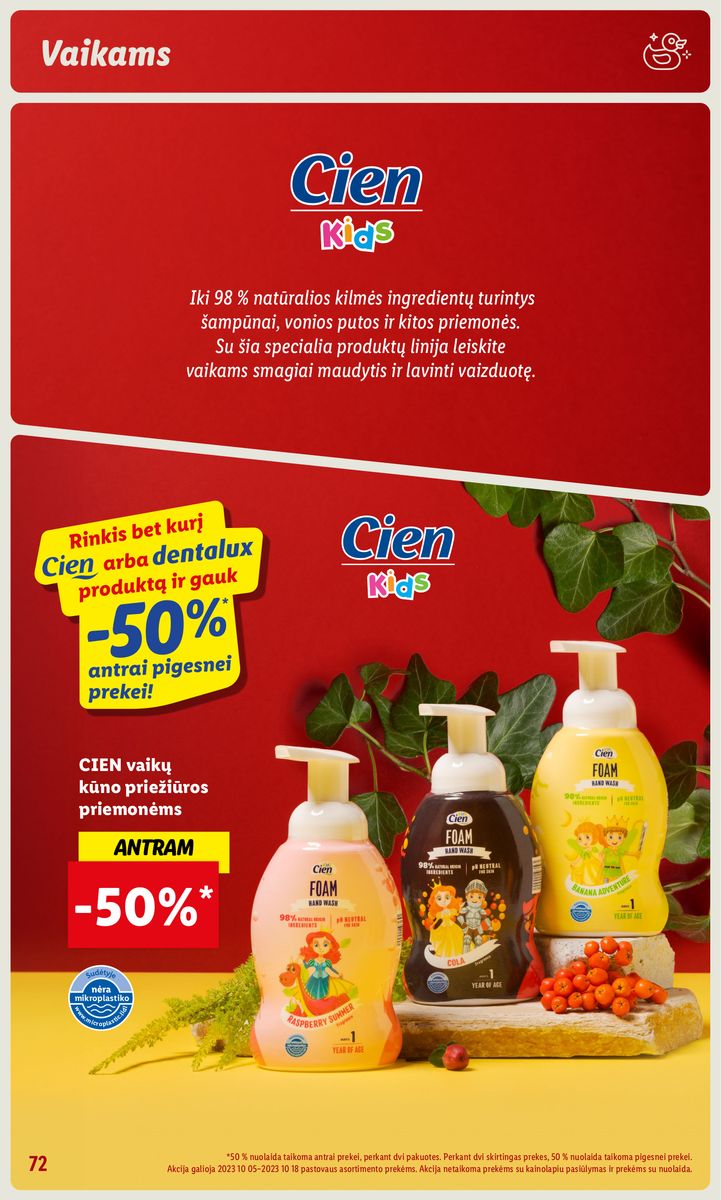 LIDL prekių katalogas "Grožio festivalis" galioja nuo 2023.10.05