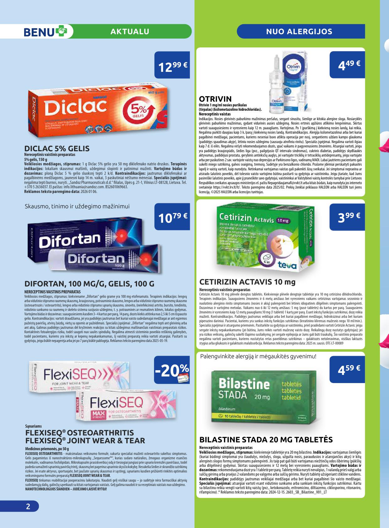 BENU vaistinės akcijų ir nuolaidų leidinys 2026.04.01 - 2026.04.30