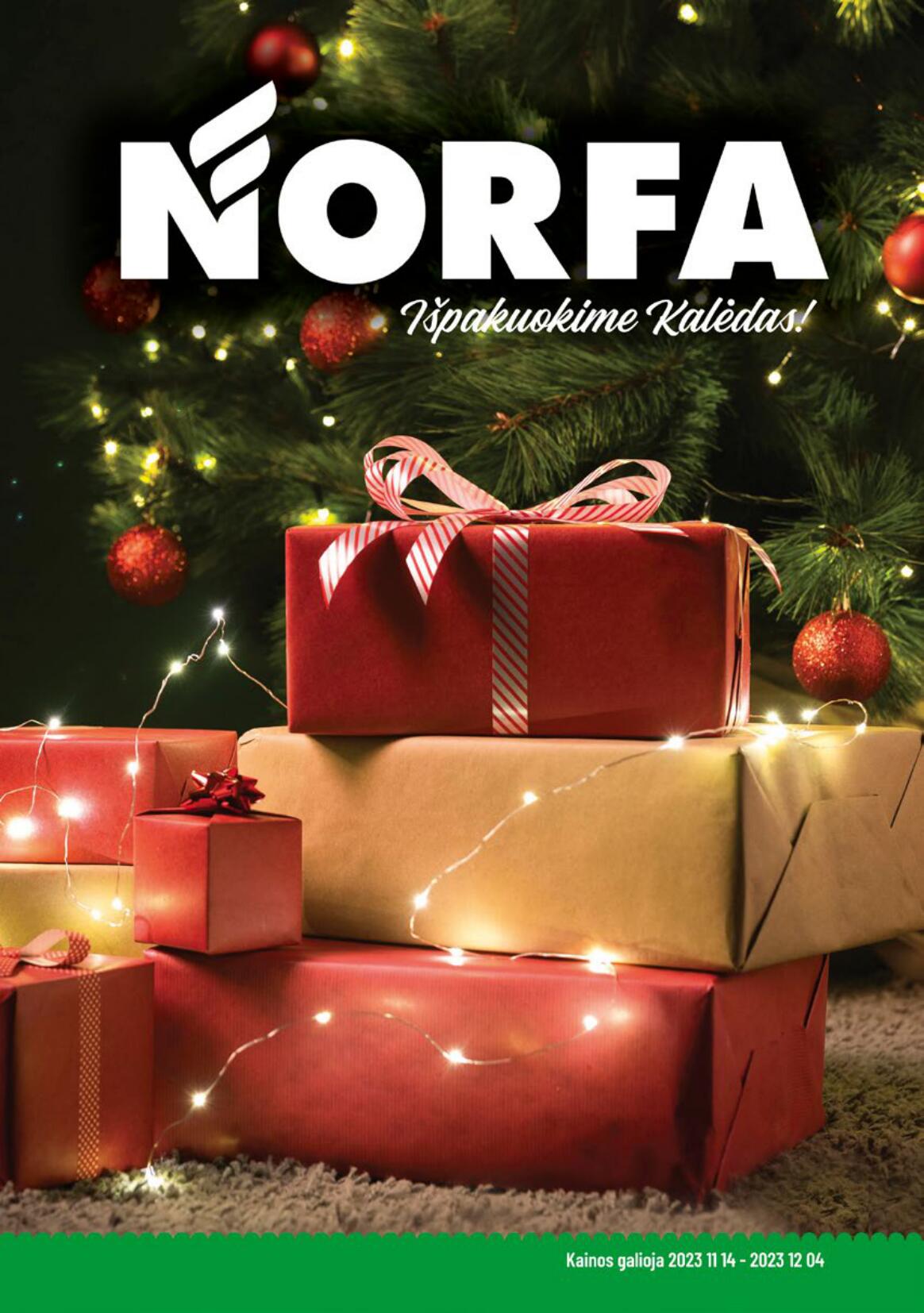 NORFA Kalėdinis katalogas "Išpakuokite Kalėdas!" 2023.11.14 - 2023.12.04
