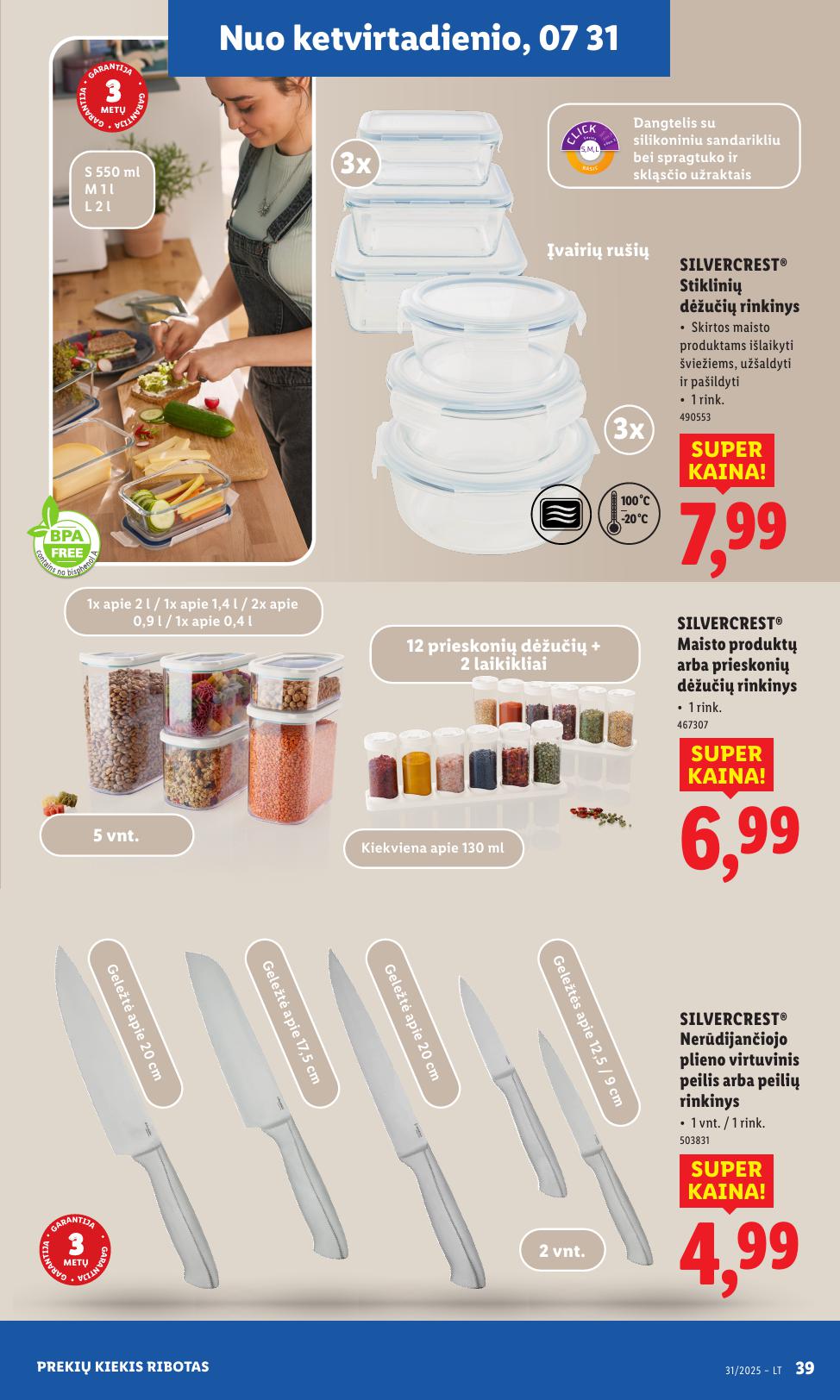 LIDL ne maisto prekių leidinys 2025.07.28 - 2025.08.03