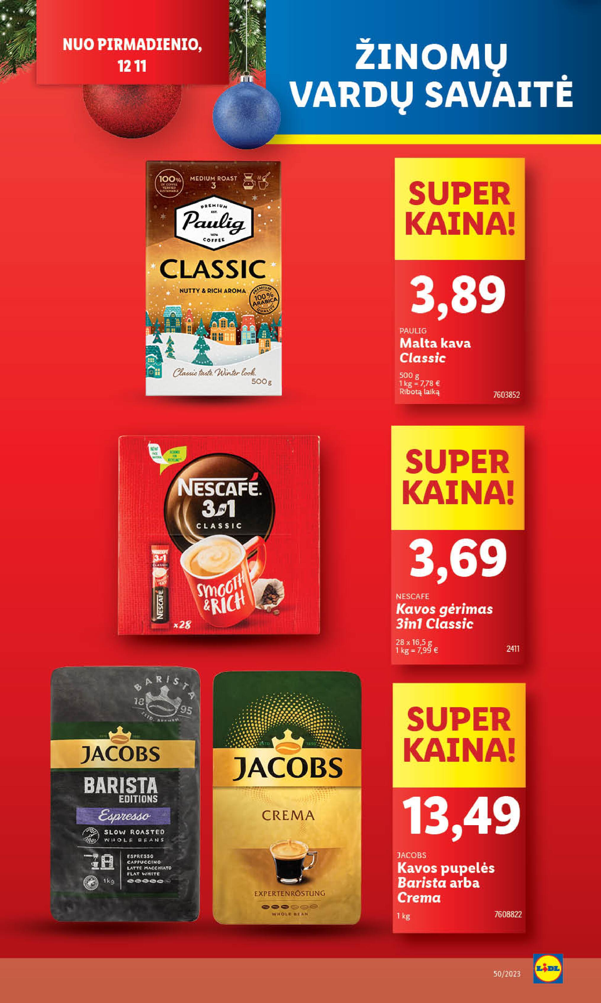 Naujausias LIDL kaininis katalogas 2023.12.11 - 2023.12.17