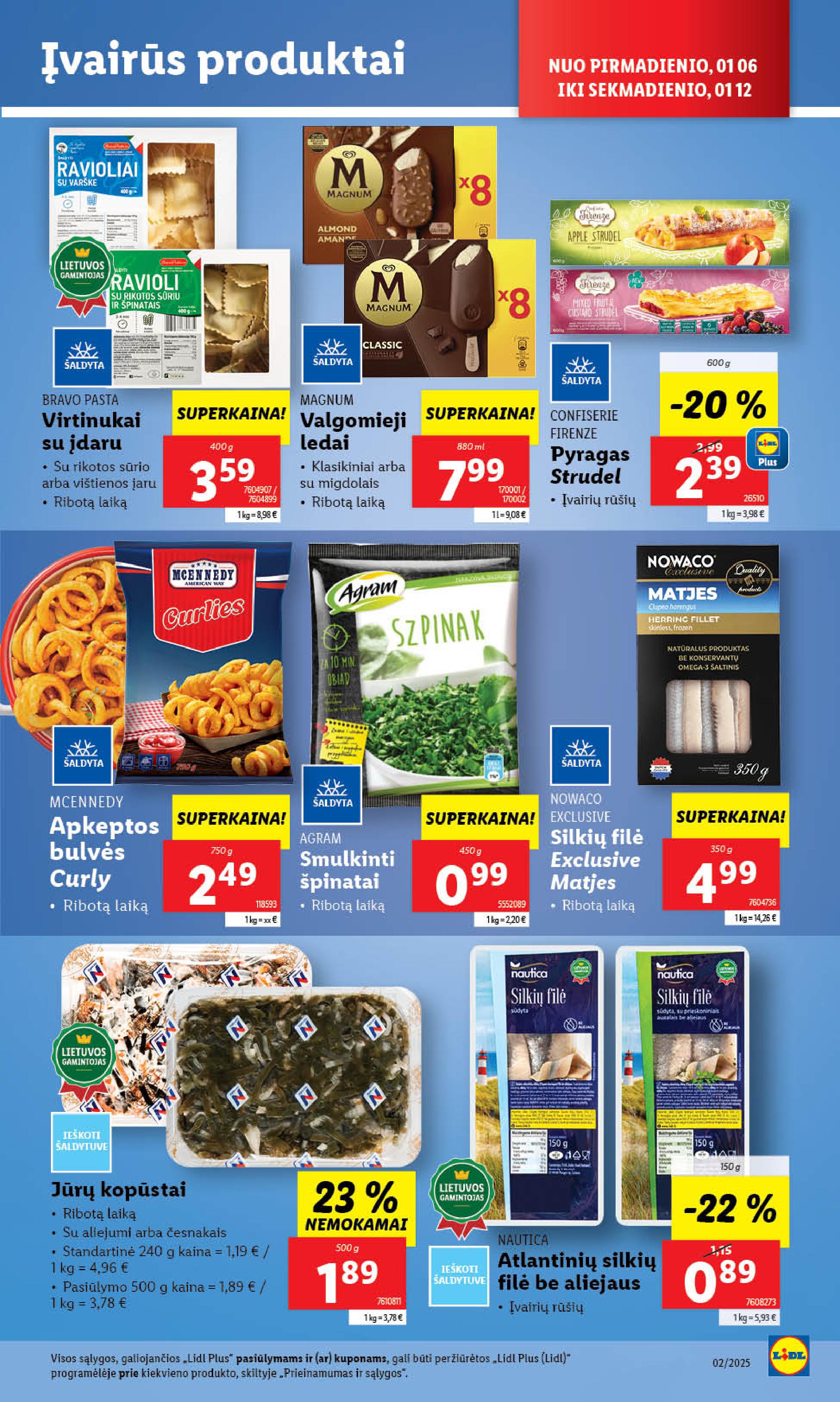 Naujausias LIDL kaininis katalogas 2025.01.06 - 2025.01.12