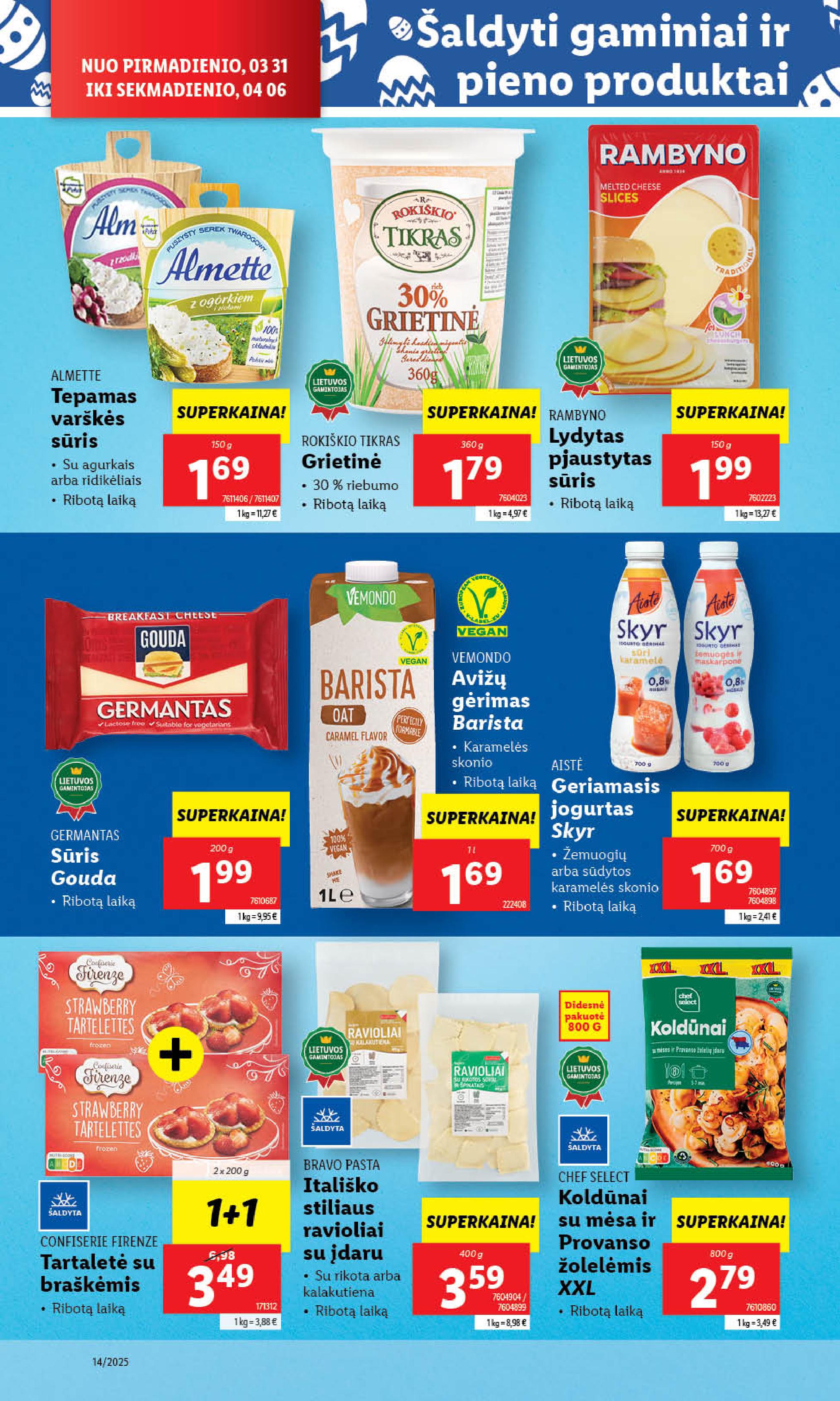 Naujausias LIDL kaininis katalogas 2025.03.31 - 2025.04.06