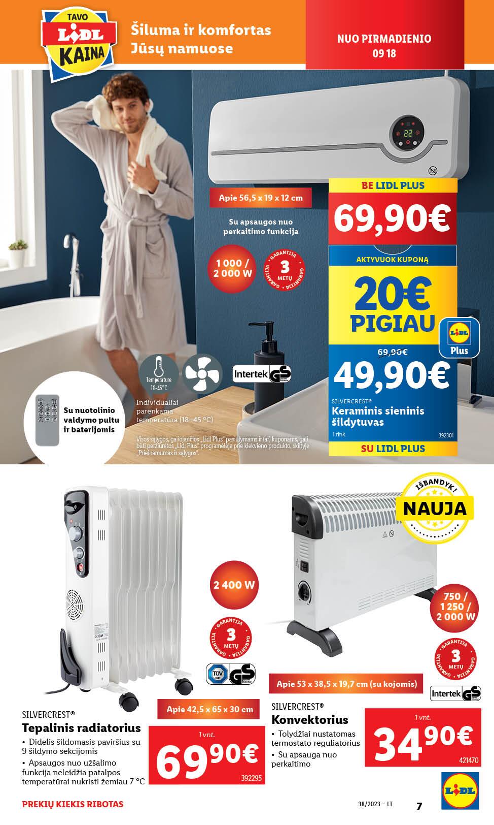 LIDL ne maisto prekių leidinys 2023.09.18 - 2023.09.24.