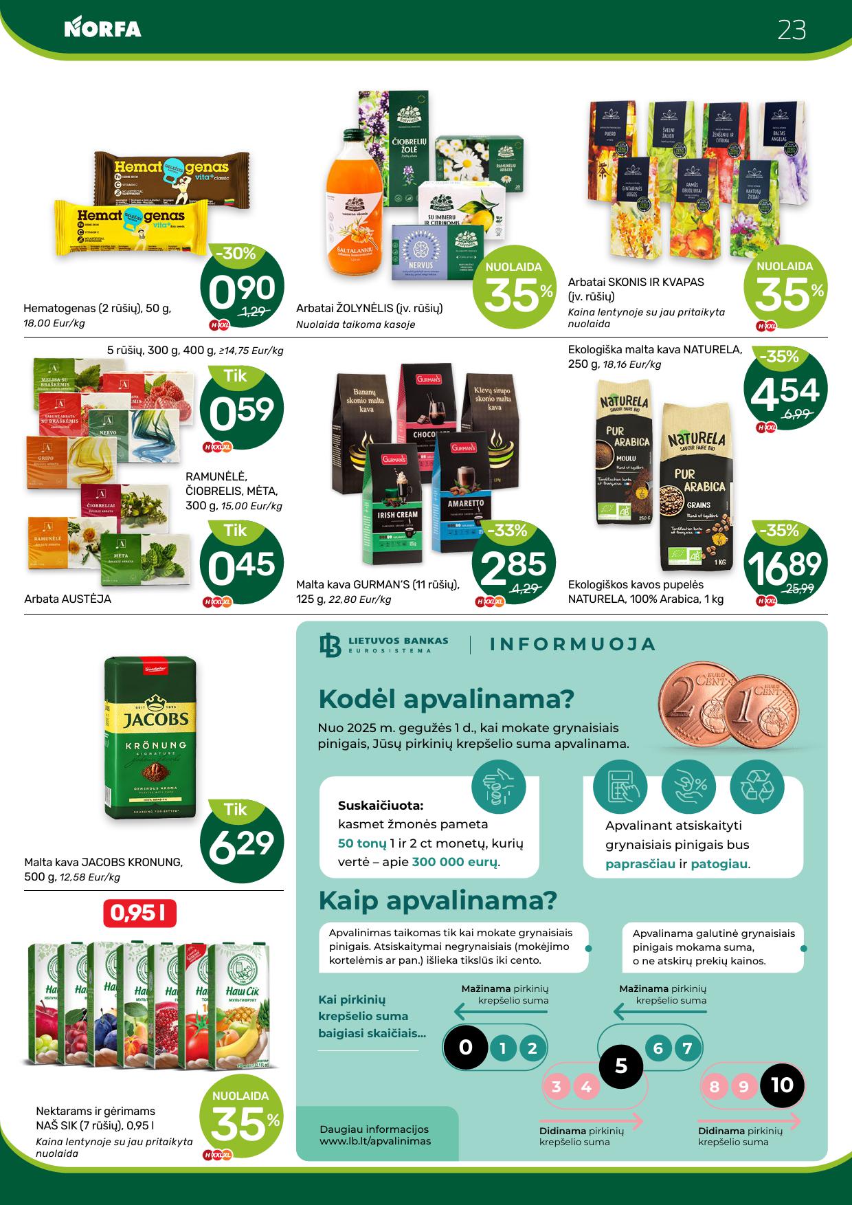 Naujausias NORFA kaininis katalogas 2025.05.01 - 2025.05.14