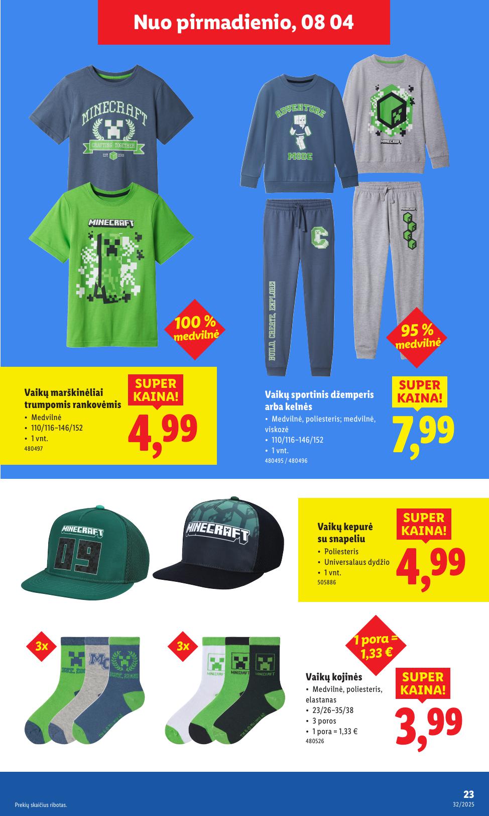 LIDL ne maisto prekių leidinys 2025.08.04 - 2025.08.10