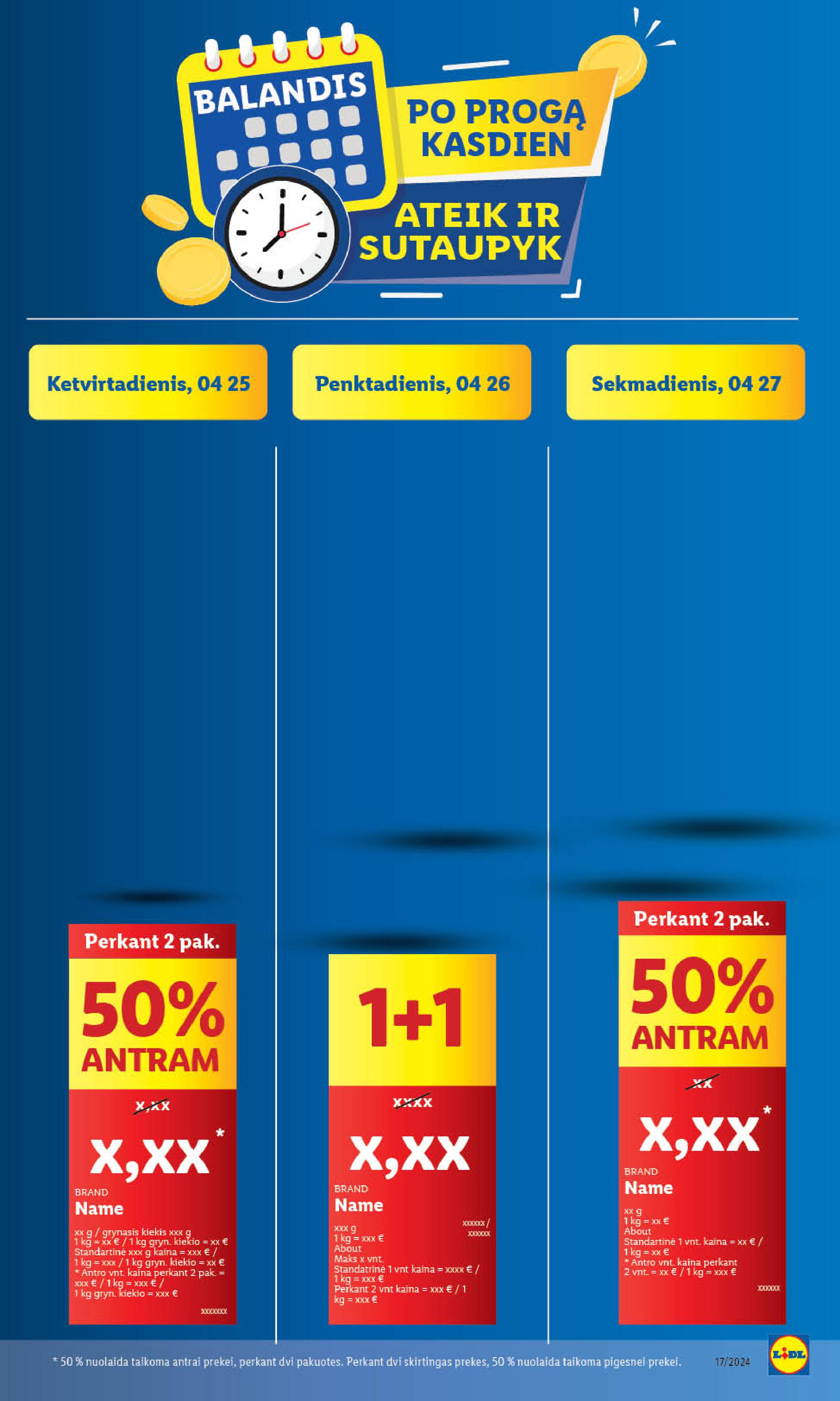 Naujausias LIDL kaininis katalogas 2024.04.22 - 2024.04.28