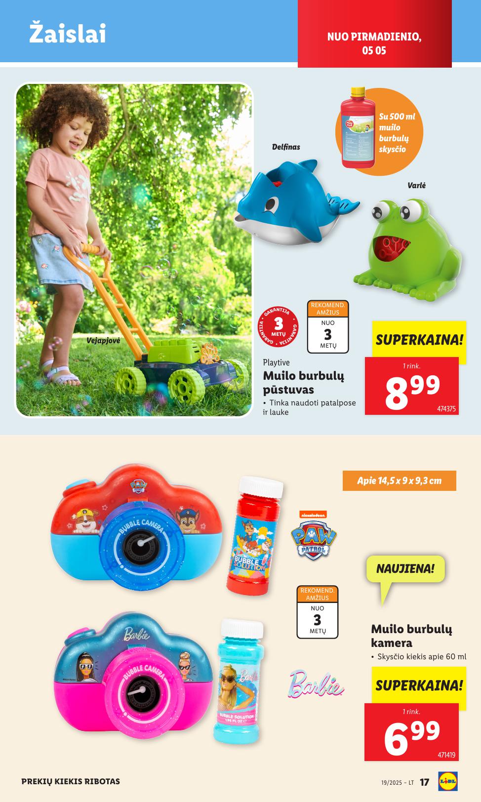 LIDL ne maisto prekių leidinys 2025.05.05 - 2025.05.11