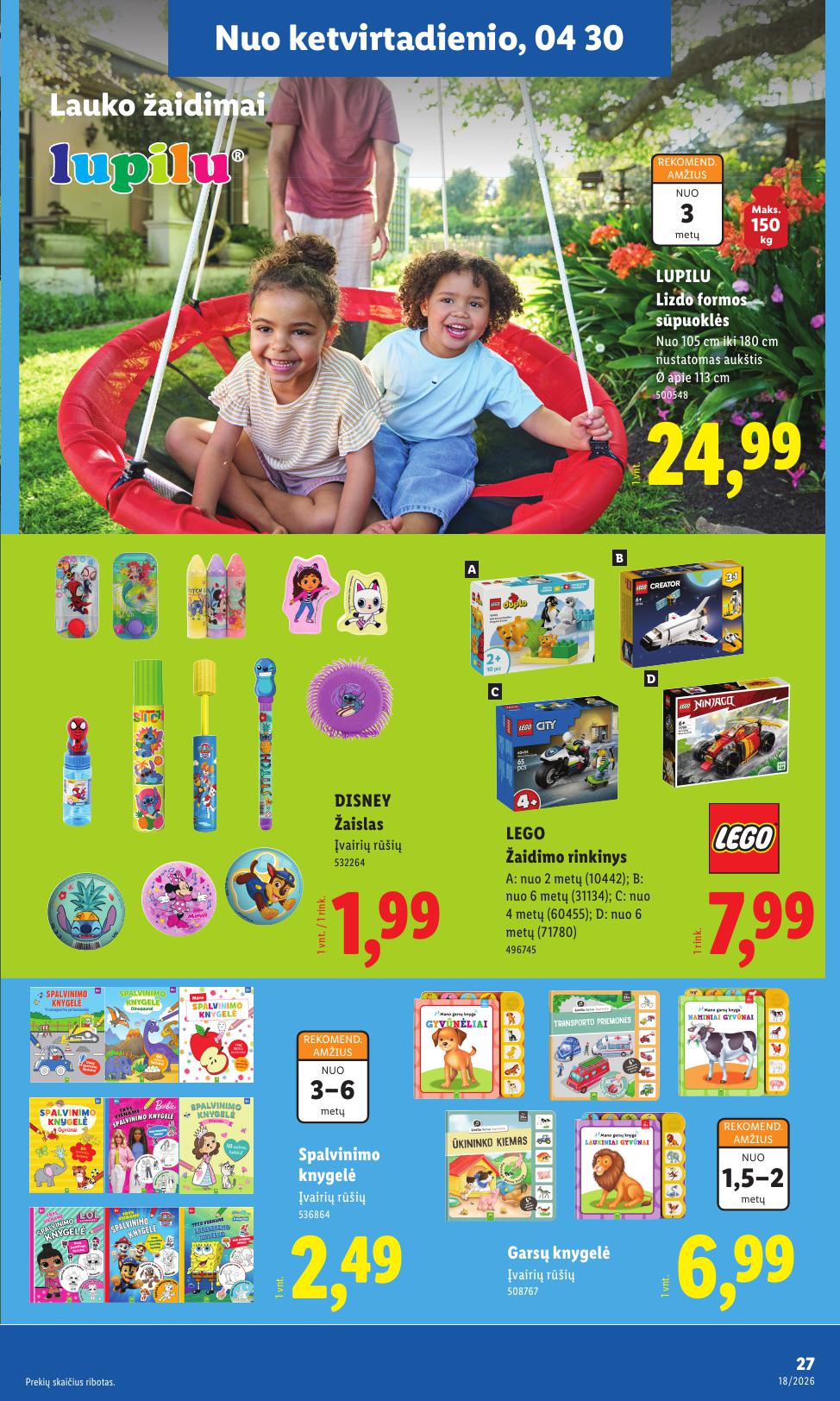 LIDL ne maisto prekių leidinys 2026.04.27 - 2026.05.03