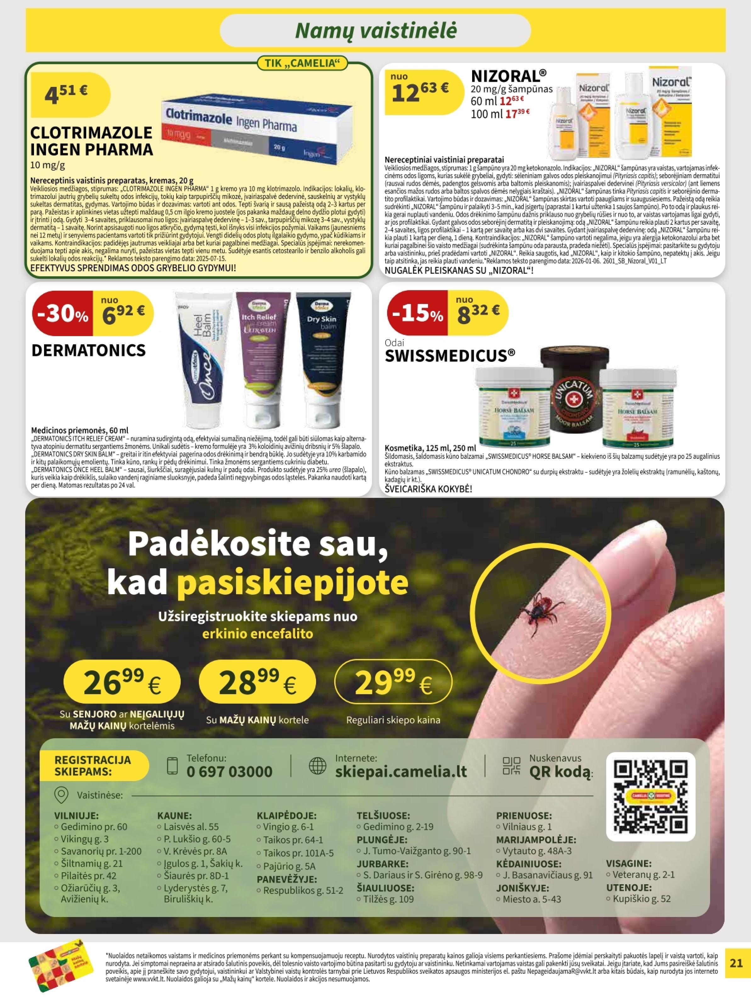 Naujas CAMELIA leidinys nuo 2026.06.01 iki 2026.06.30