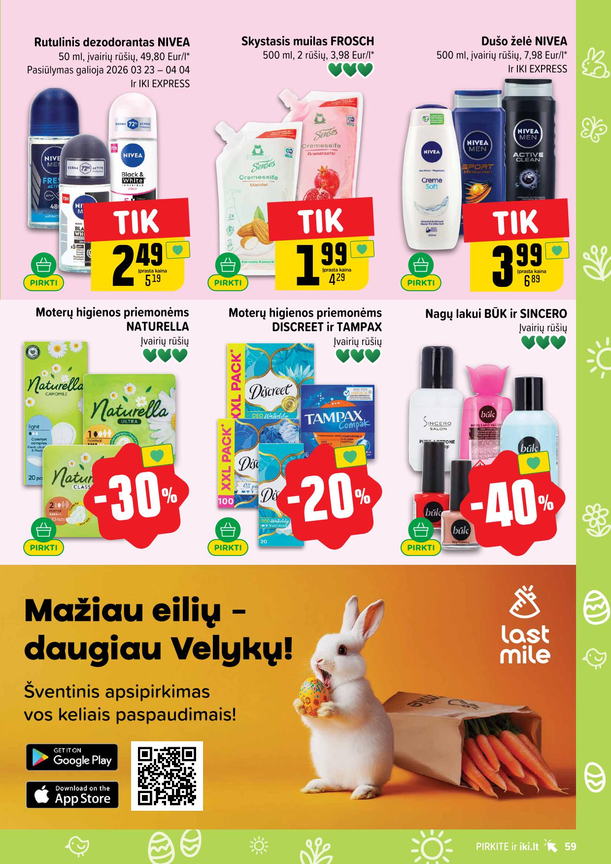 Naujausias IKI kaininis katalogas 2026.03.30 - 2026.04.04