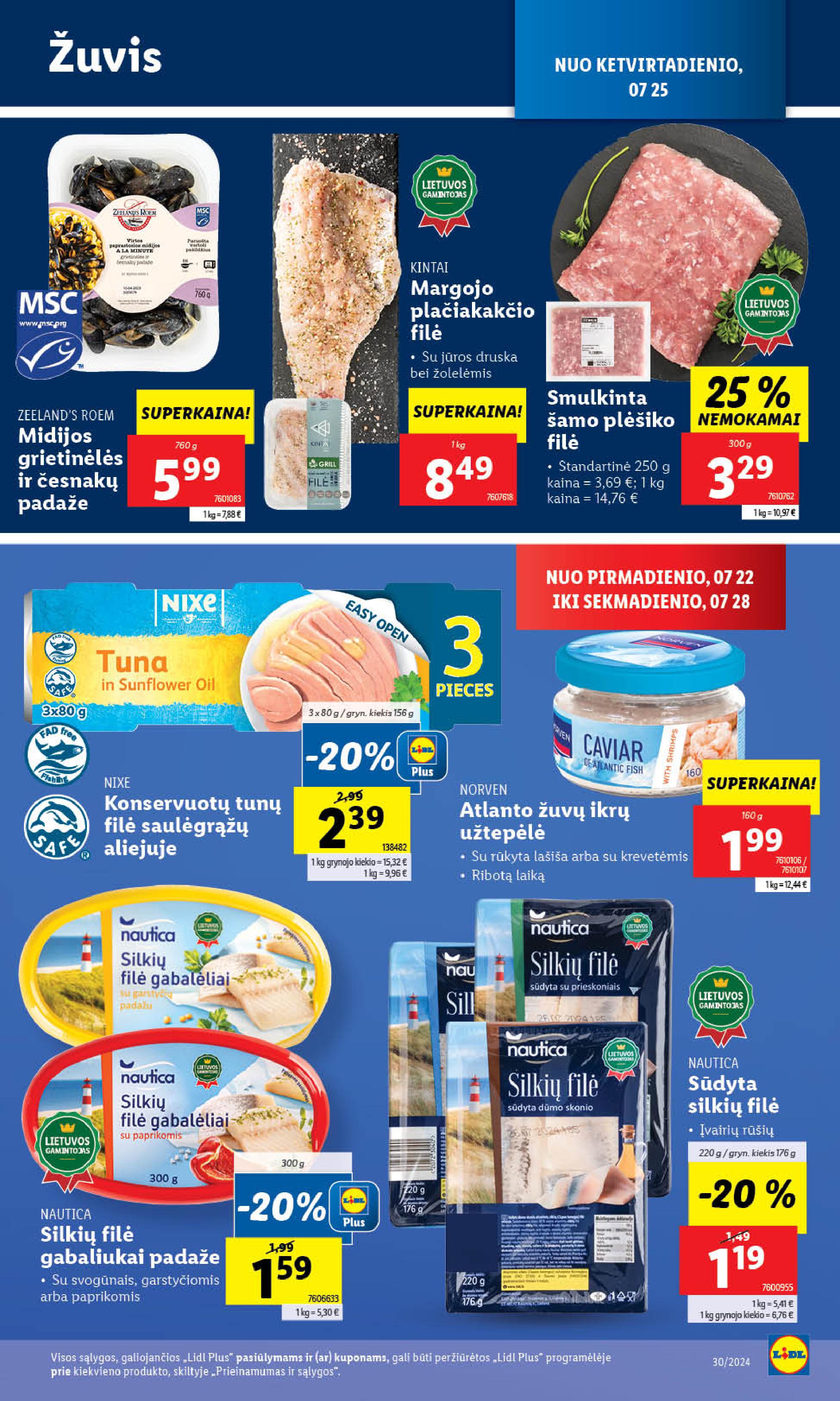 Naujausias LIDL kaininis katalogas 2024.07.22 - 2024.07.28
