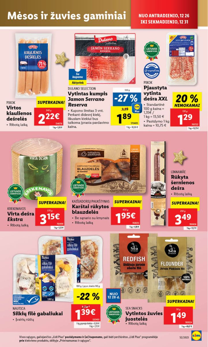 Naujausias LIDL kaininis katalogas 2023.12.26 - 2023.12.31