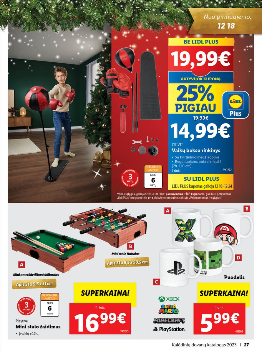 LIDL Kalėdinių dovanų katalogas "Sukurkime Kalėdų stebuklą"