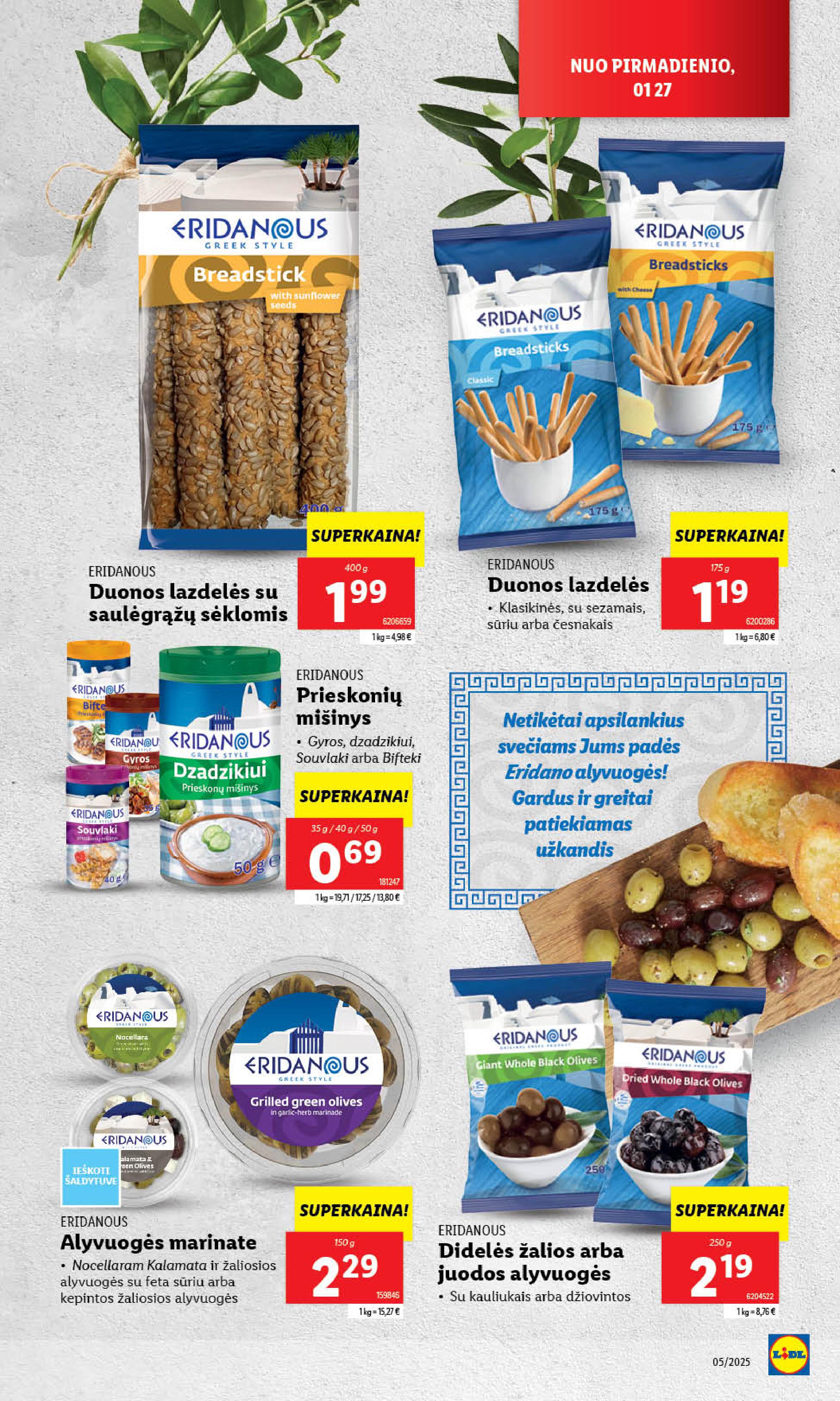 Naujausias LIDL kaininis katalogas 2025.01.27 - 2025.02.02
