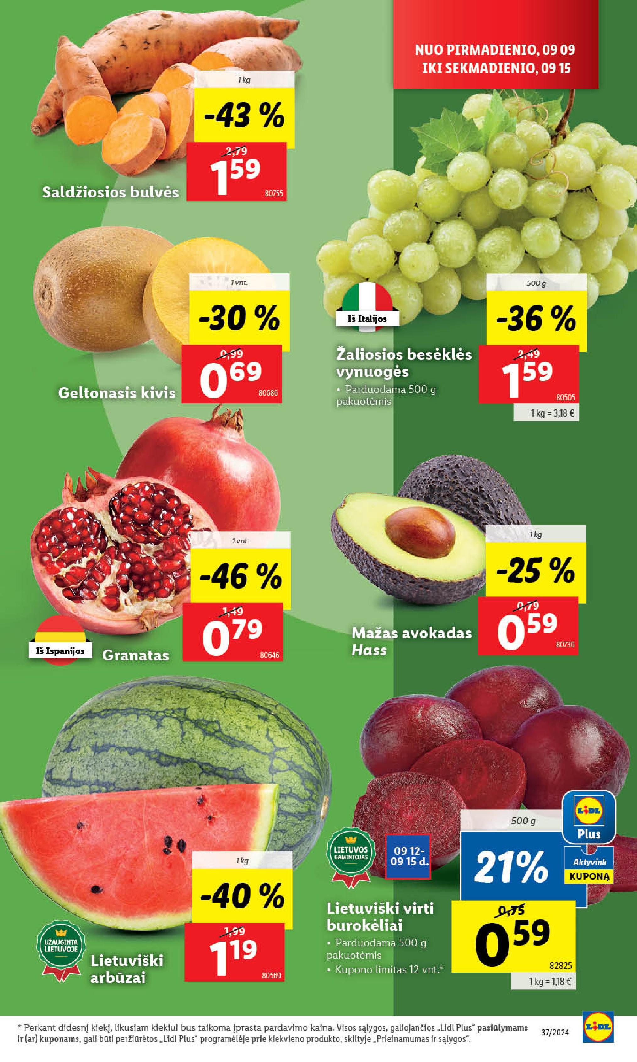 Naujausias LIDL kaininis katalogas 2024.09.09 - 2024.09.15
