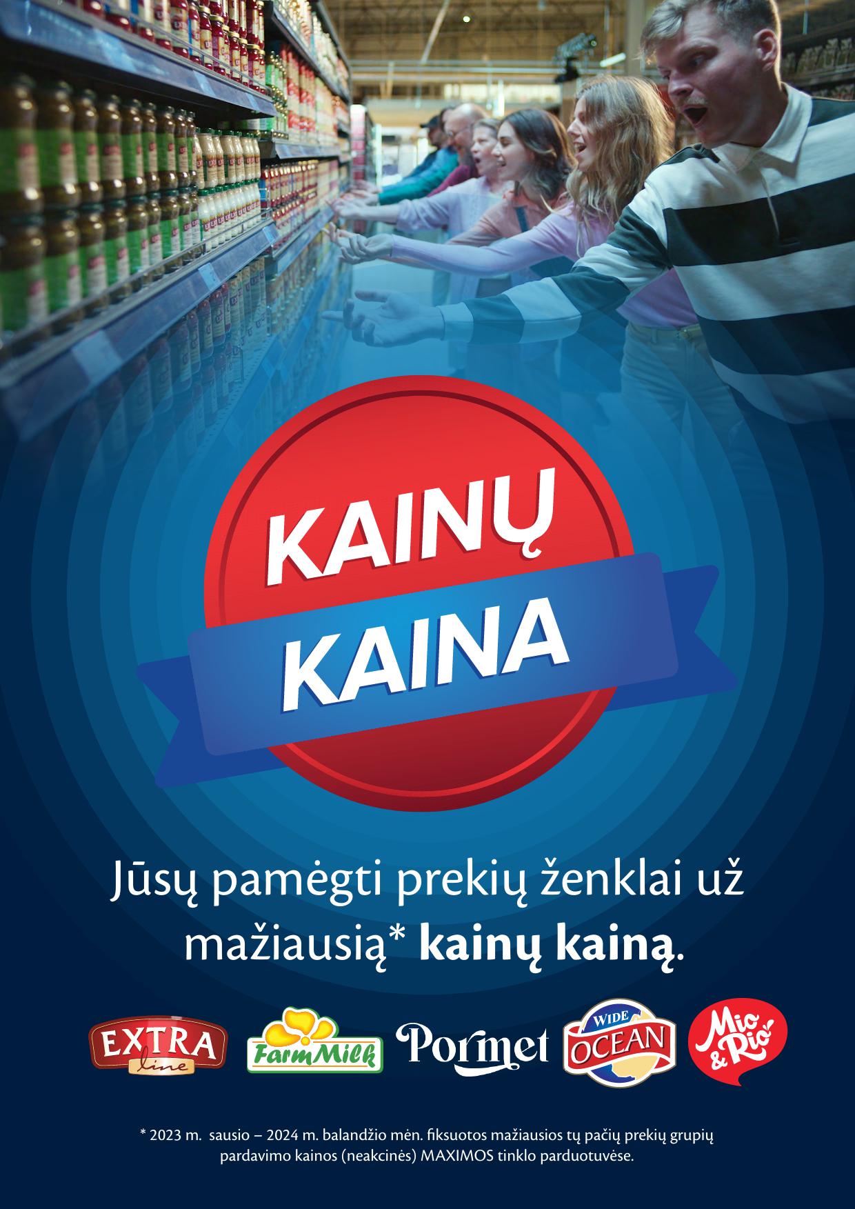 MAXIMA "KAINŲ KAINA" gegužės pasiūlymų leidinys 2024.05.28 - 2024.06.03