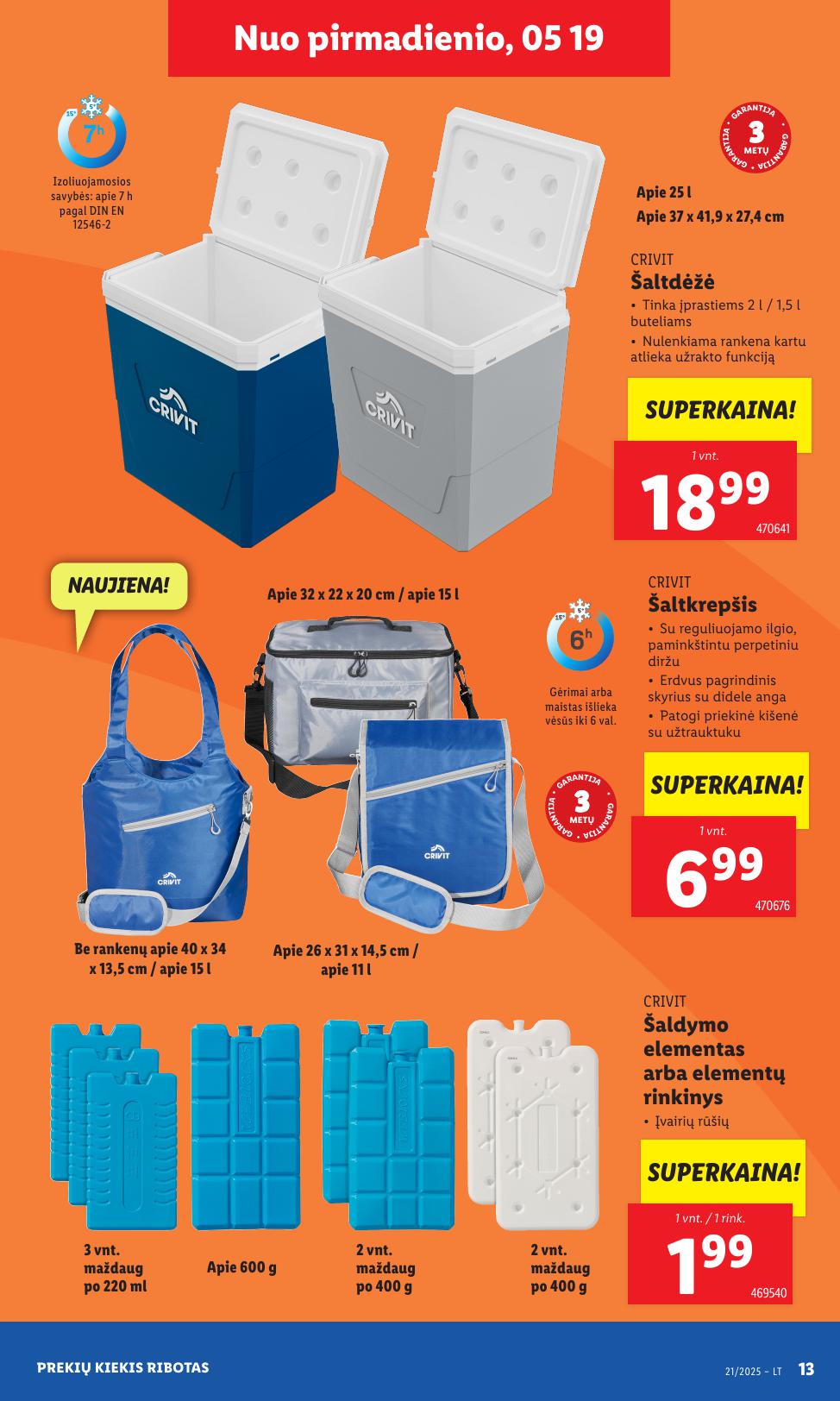 LIDL ne maisto prekių leidinys 2025.05.19 - 2025.05.25