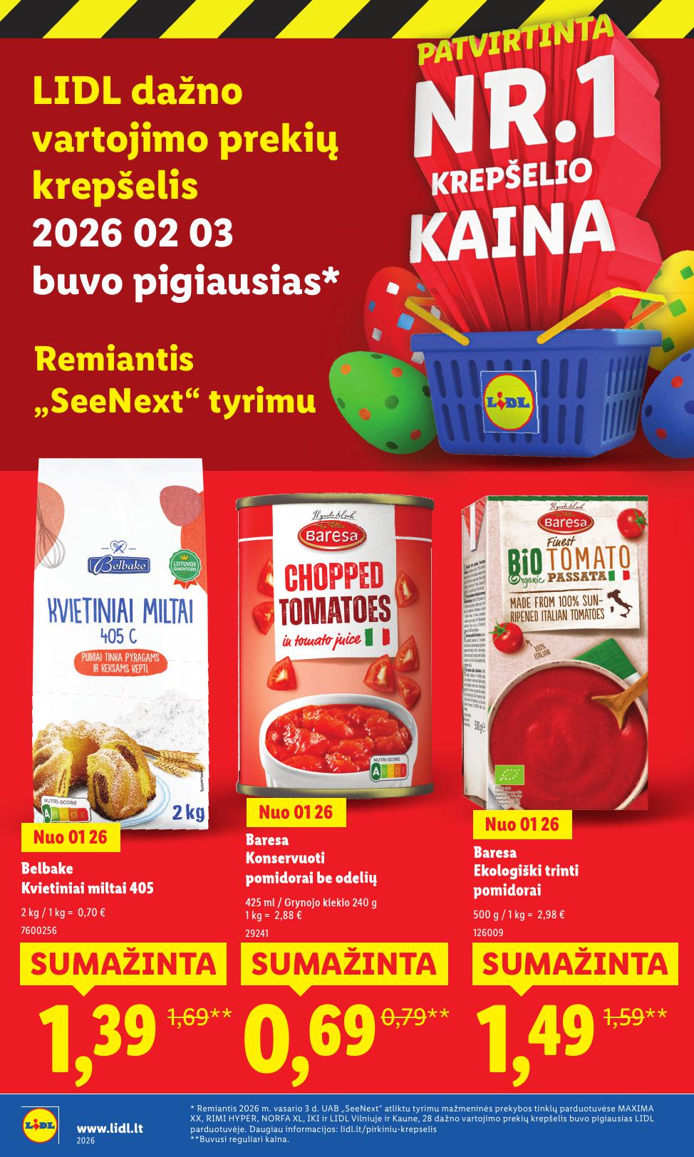 LIDL katalogas "Didysis kainų mažinimas"