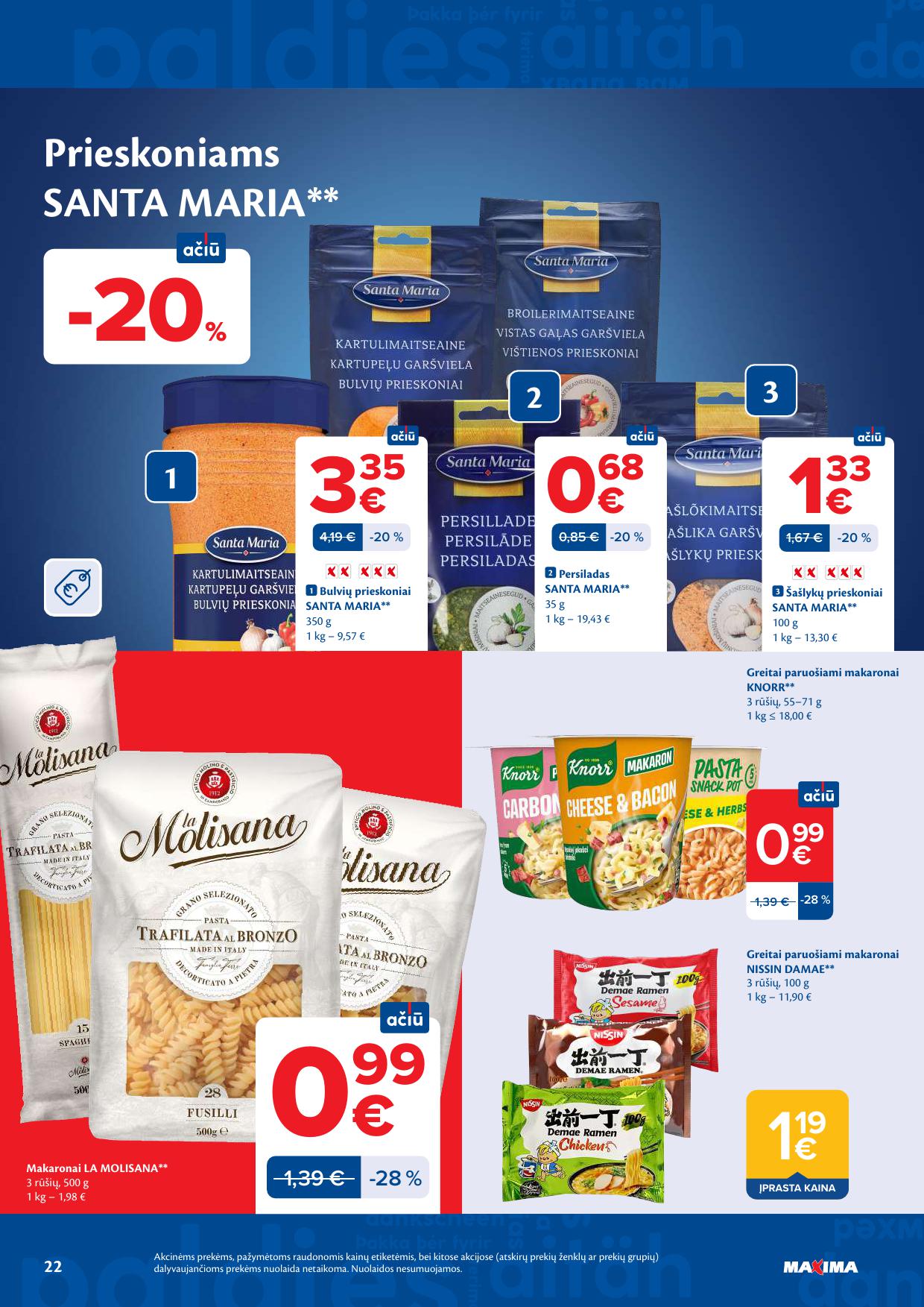 Naujausias MAXIMA kaininis katalogas 2026.08.18 - 2026.08.24