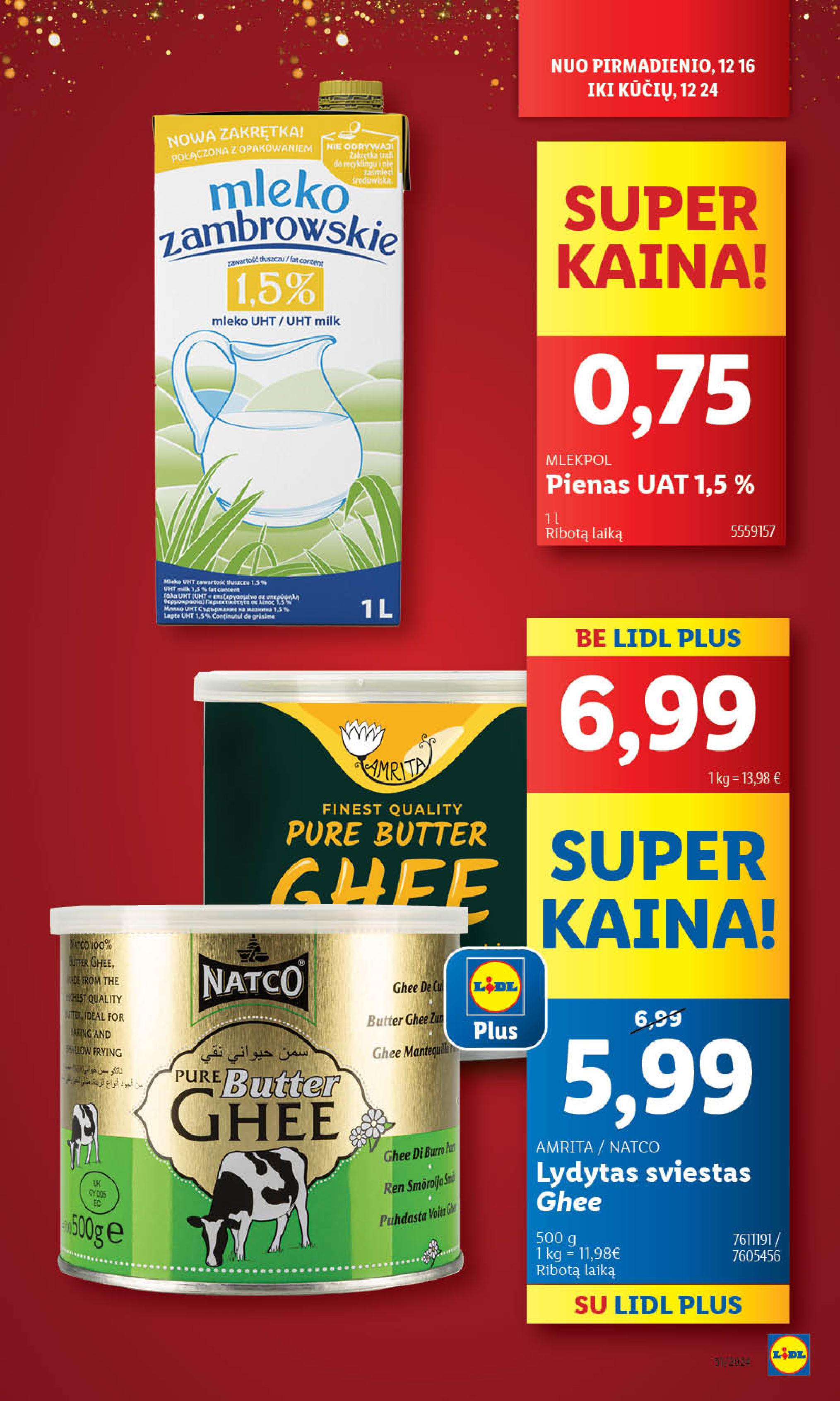 Naujausias LIDL kaininis katalogas 2024.12.16 - 2024.12.24