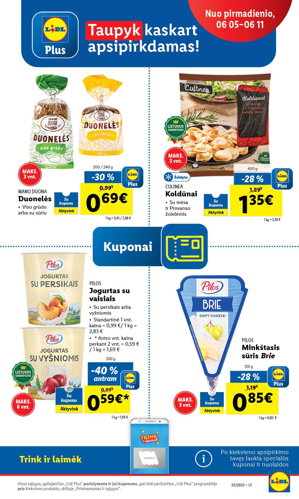 Naujausias LIDL kaininis katalogas 2023.06.05 - 2023.06.11