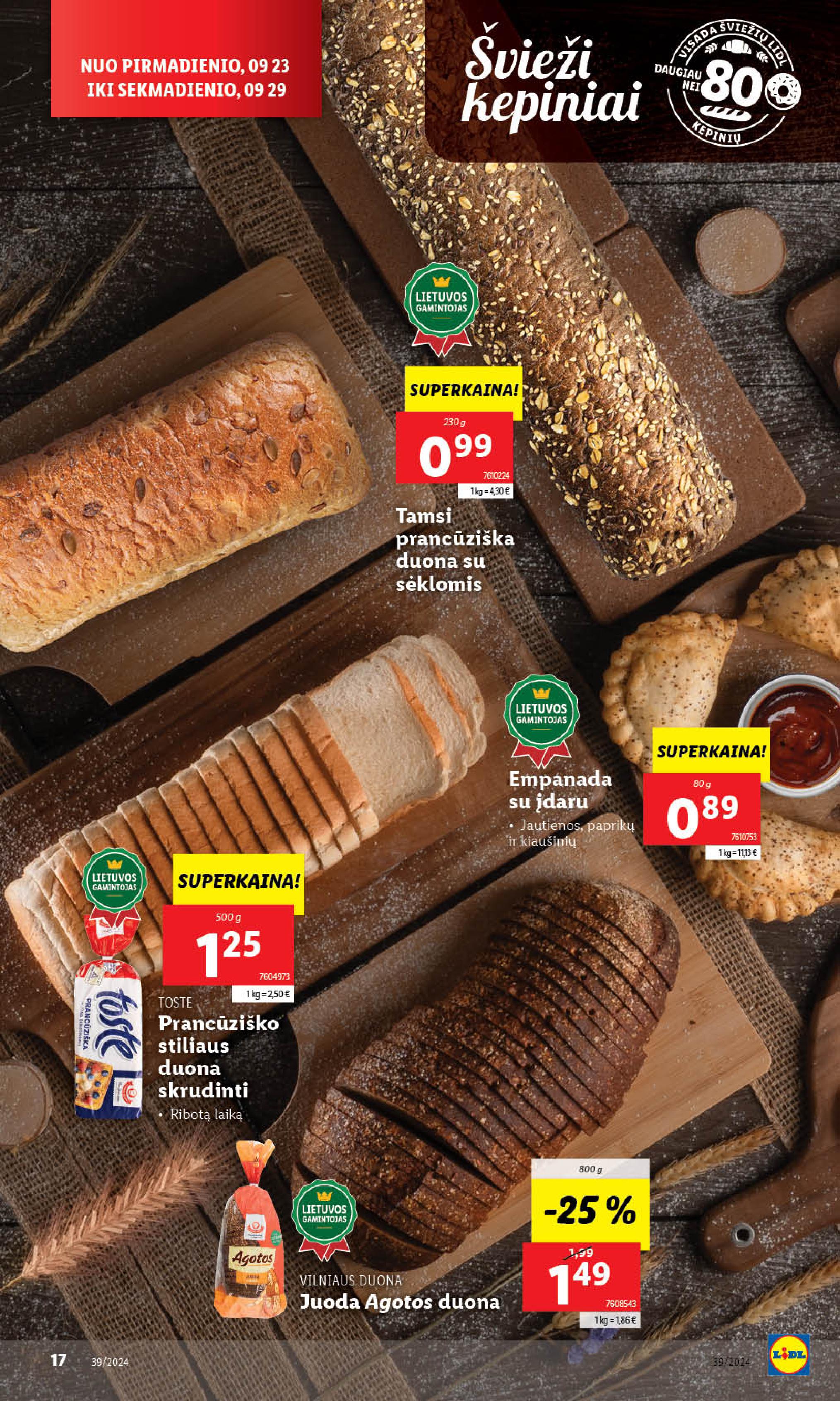 Naujausias LIDL kaininis katalogas 2024.09.23 - 2024.09.29