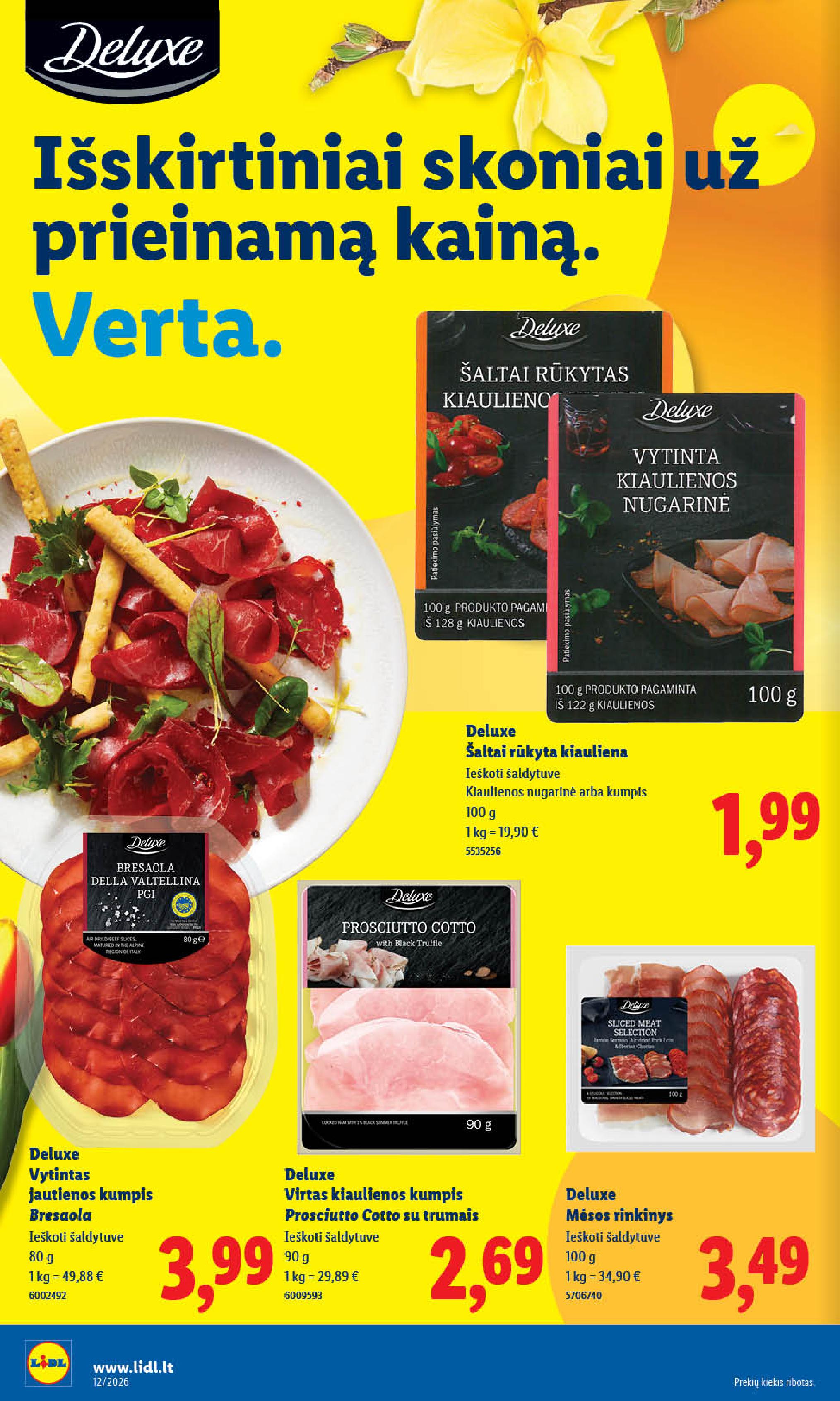 Naujausias LIDL kaininis katalogas 2026.03.16 - 2026.03.22