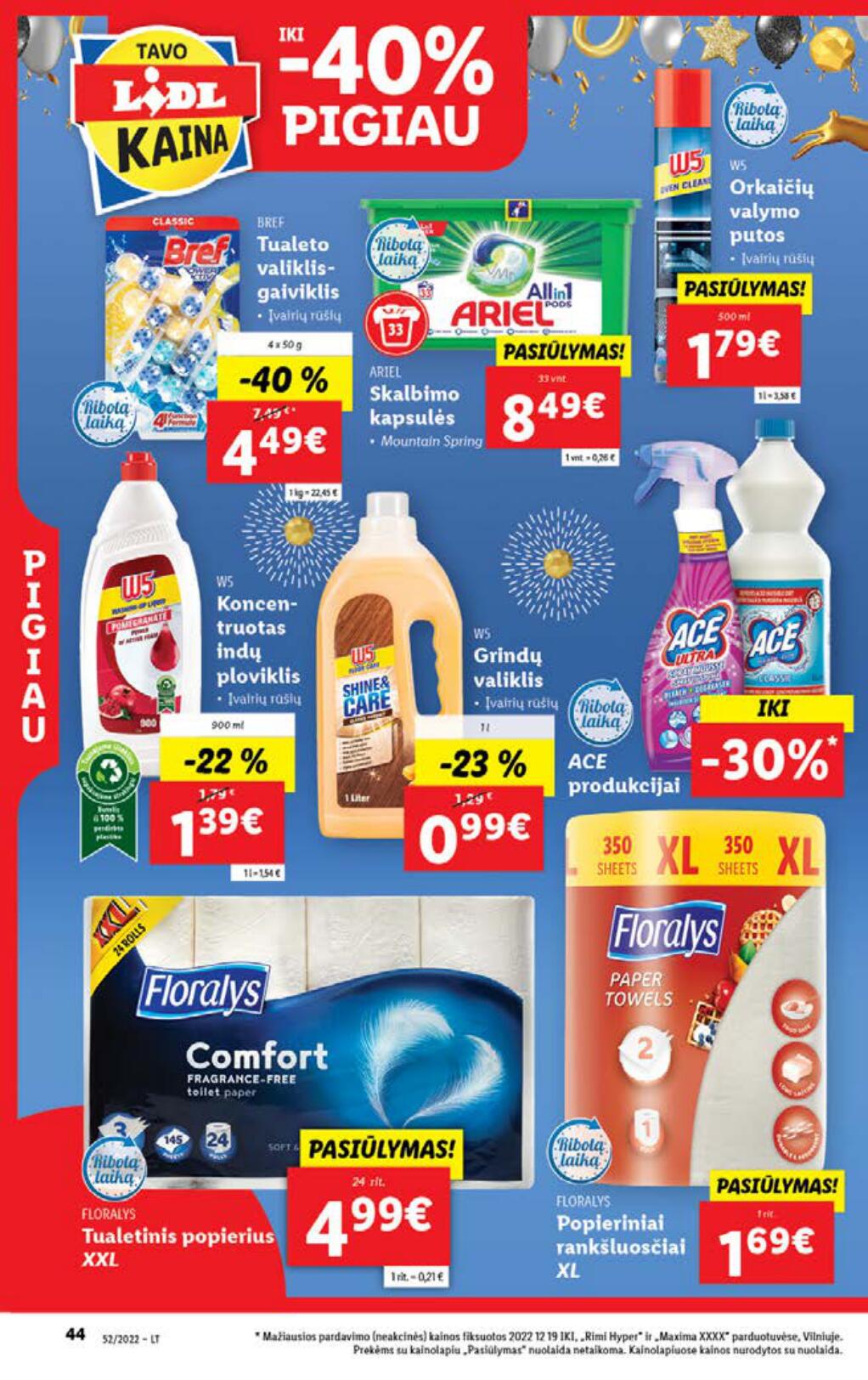 Naujausias LIDL kaininis katalogas 2022.12.26 - 2023.01.01