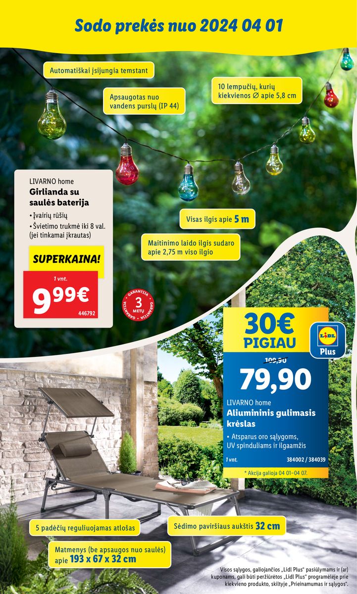 LIDL SODO PREKIŲ KATALOGAS "Visi į sodą"