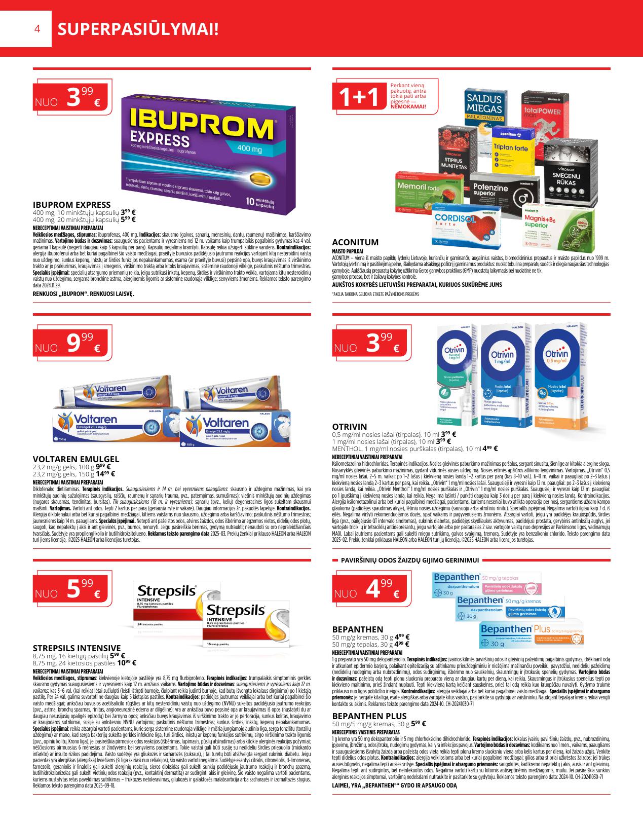 NORFOS vaistinės akcijų ir nuolaidų leidinys 2026.03.01 - 2026.03.31