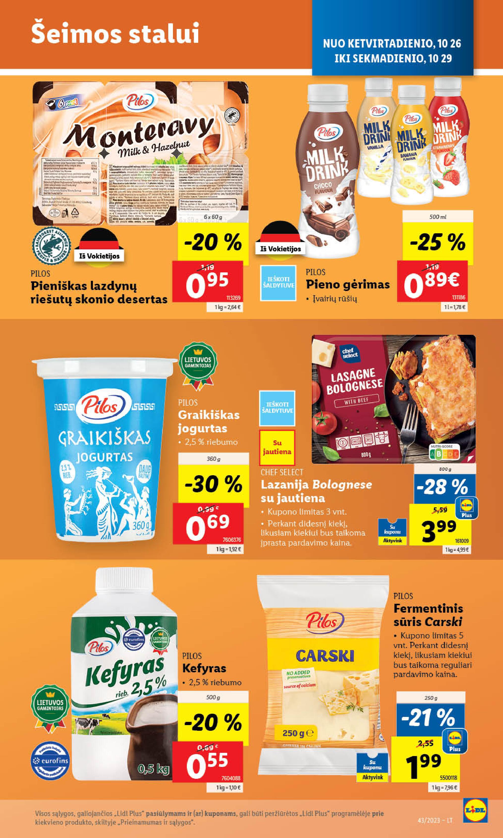 Naujausias LIDL kaininis katalogas 2023.10.23 - 2023.10.29