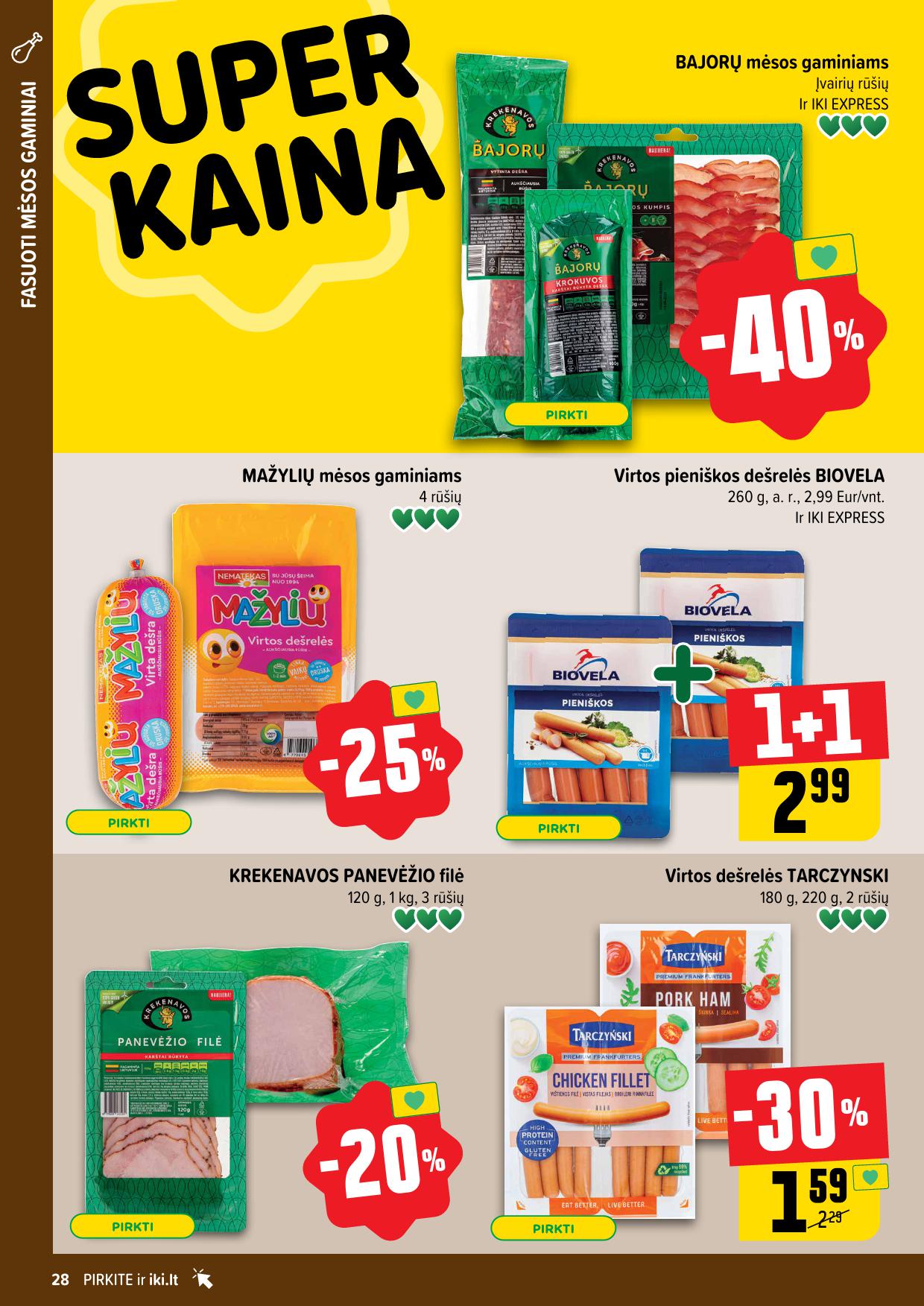 Naujausias IKI kaininis katalogas 2025.03.03 - 2025.03.09