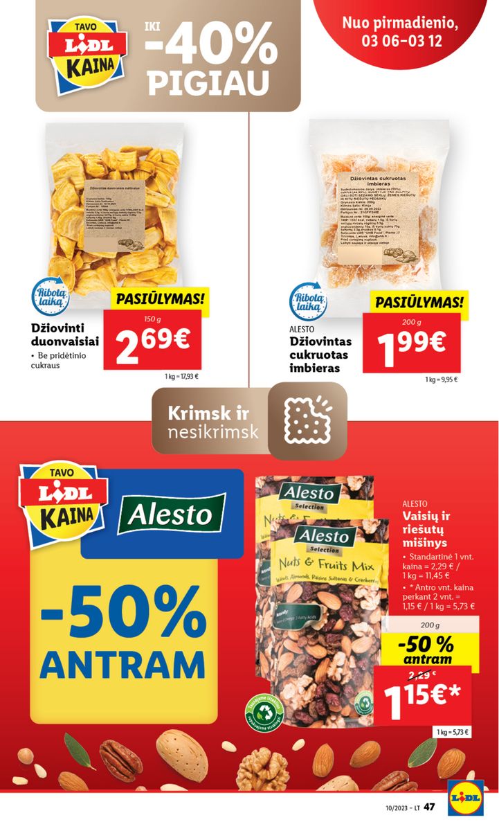 Naujausias LIDL kaininis katalogas 2023.03.06 - 2023.03.12