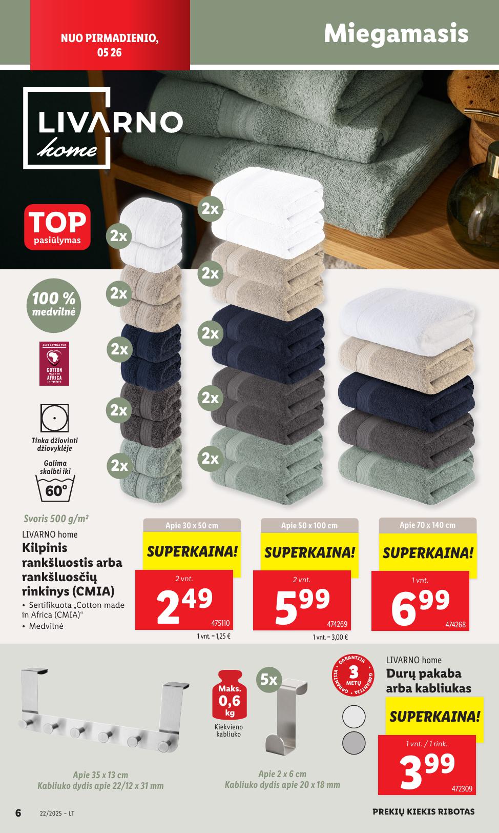 LIDL ne maisto prekių leidinys 2025.05.26 - 2025.06.01