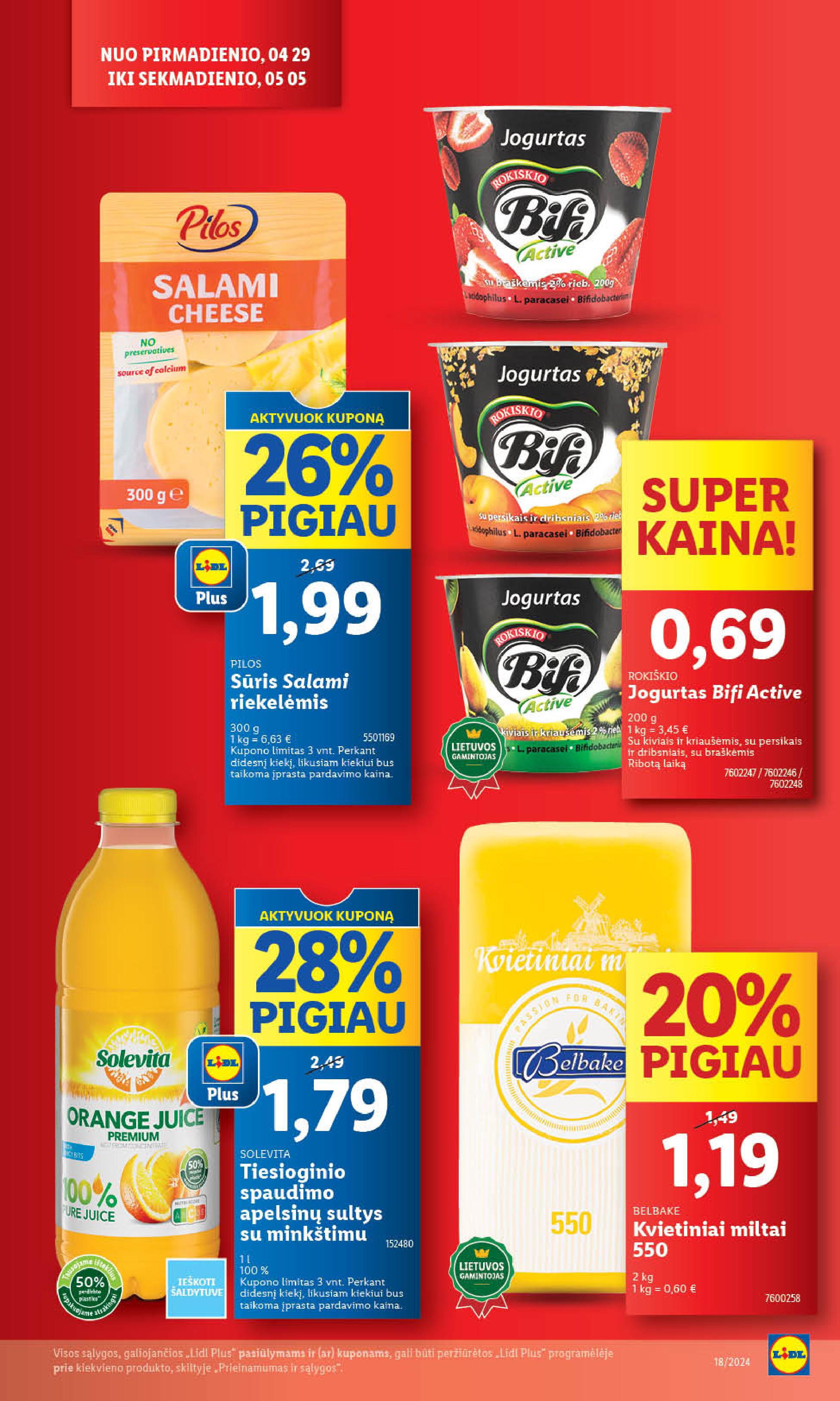 Naujausias LIDL kaininis katalogas 2024.04.29 - 2024.05.05