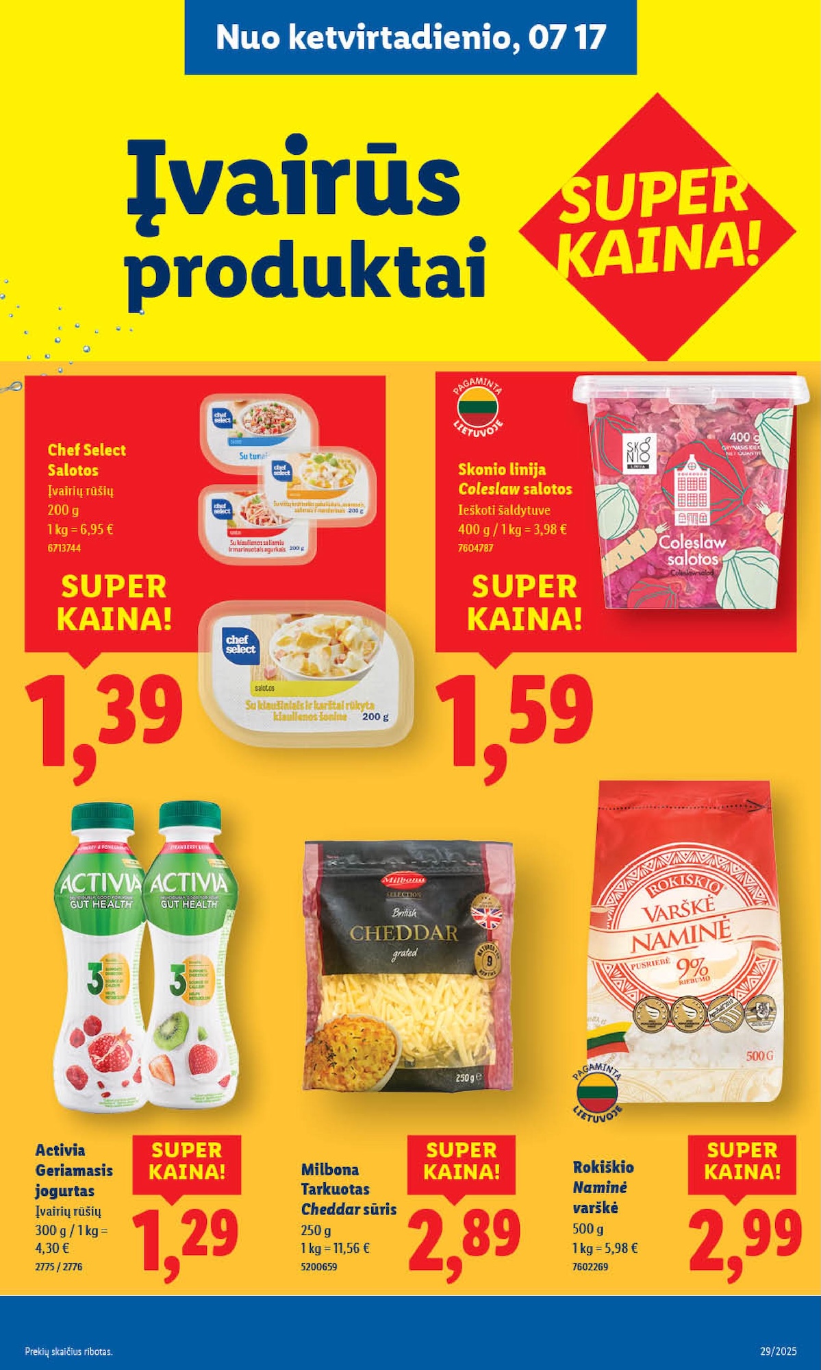 Naujausias LIDL kaininis katalogas 2025.07.14 - 2025.07.20