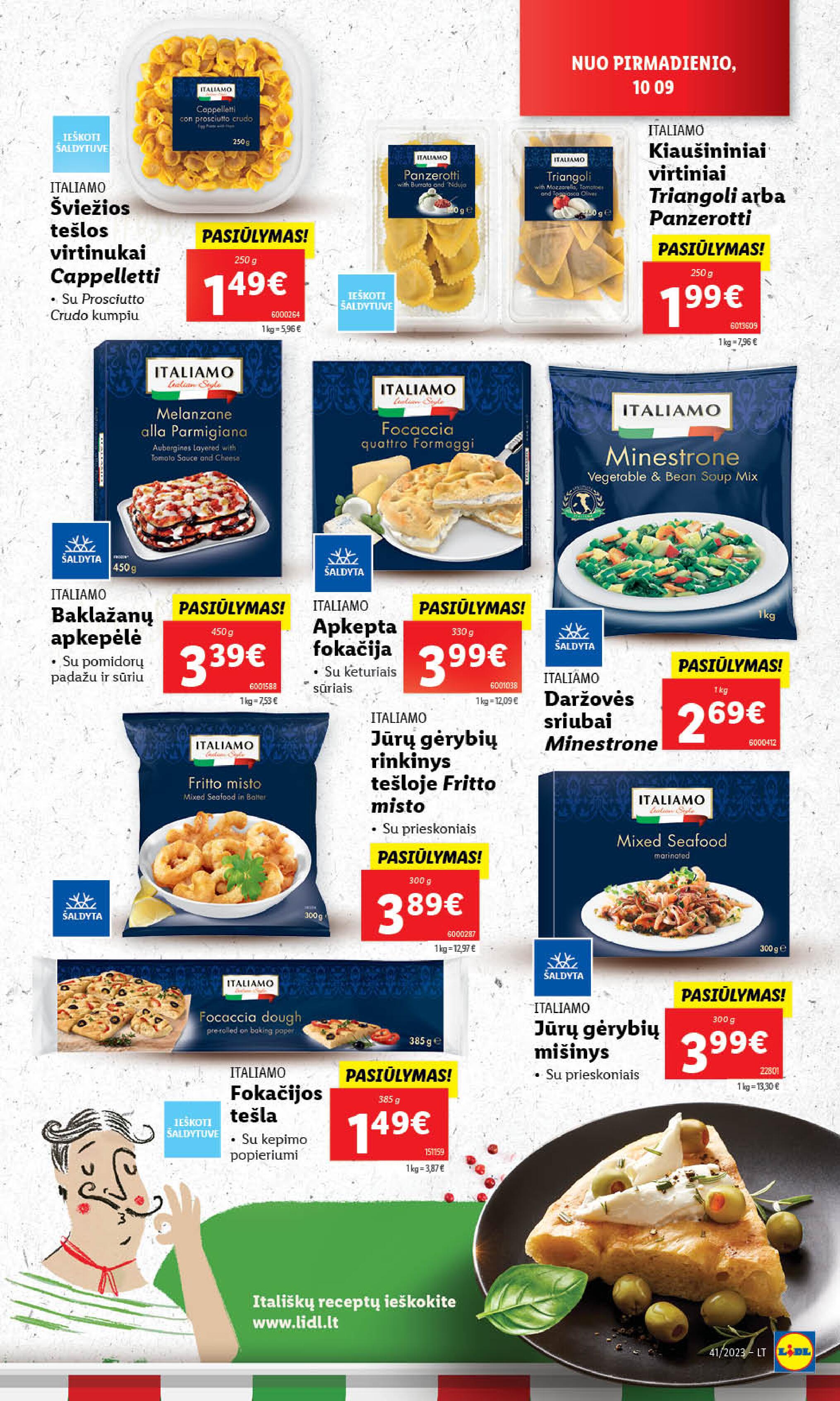 Naujausias LIDL kaininis katalogas 2023.10.09 - 2023.10.15