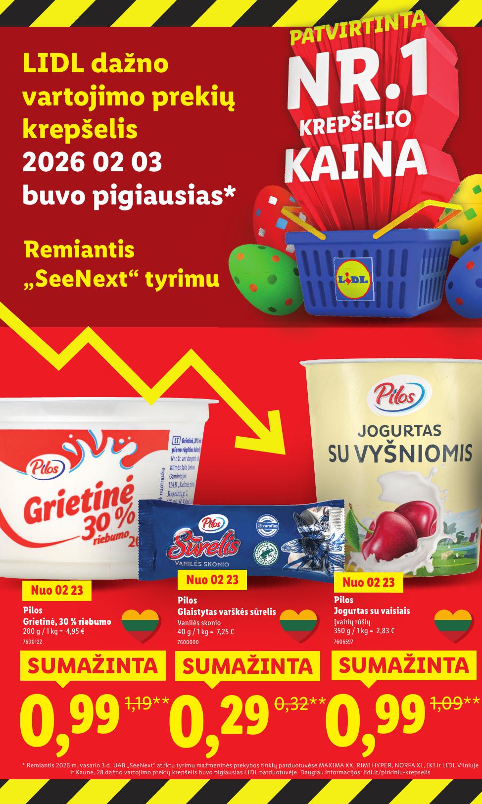 LIDL katalogas "Didysis kainų mažinimas"