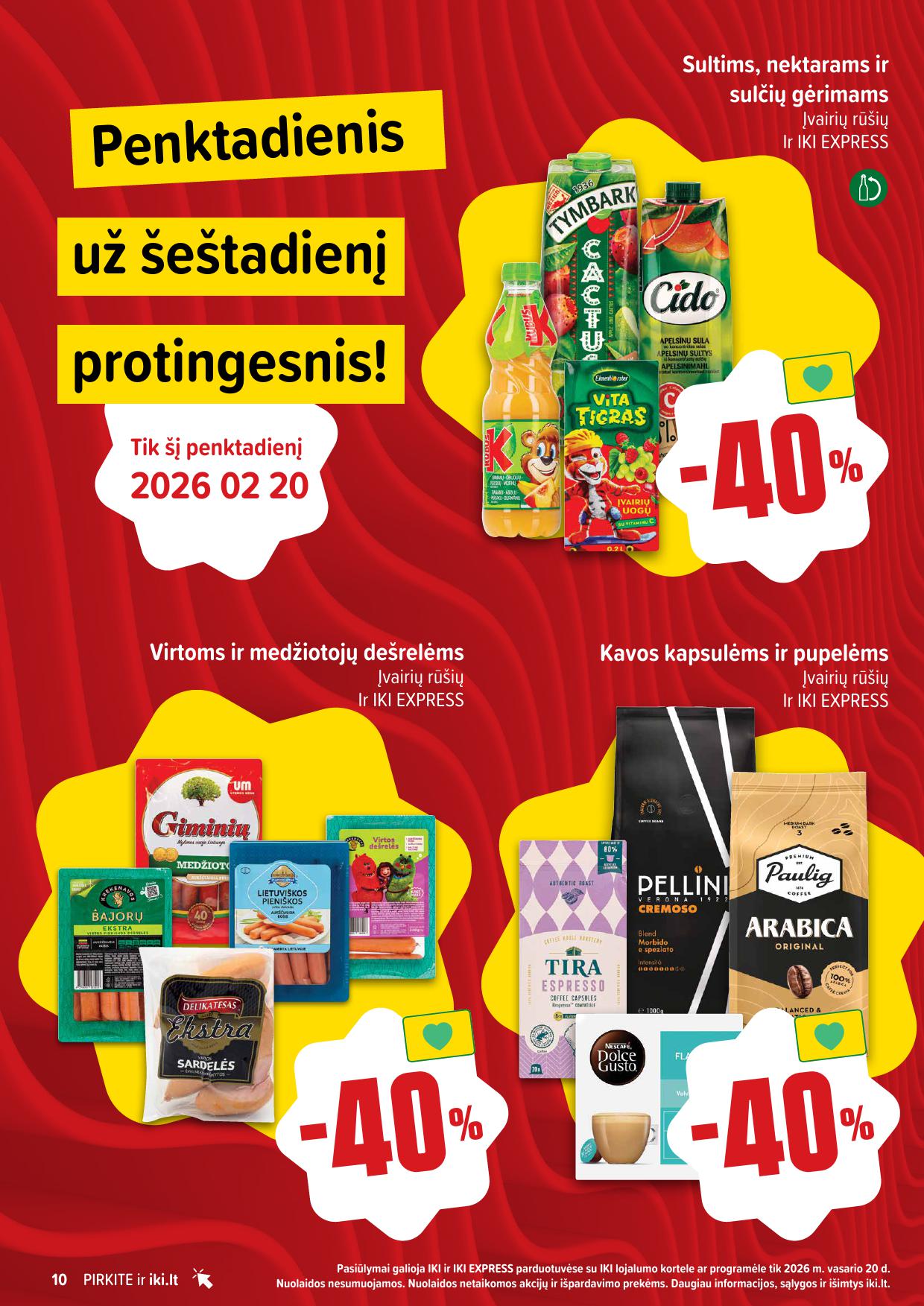 Naujausias IKI kaininis katalogas 2026.02.16 - 2026.02.22