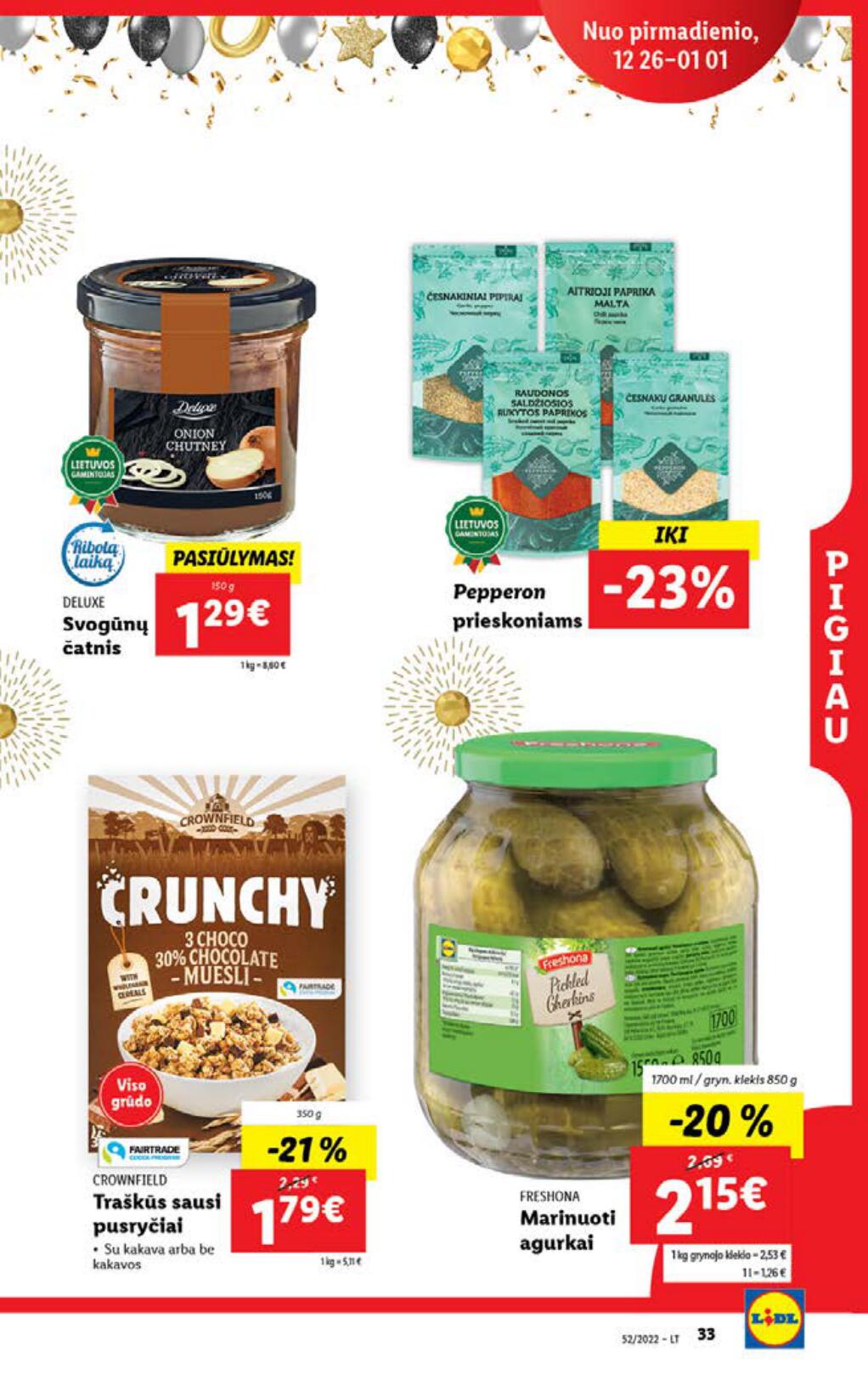 Naujausias LIDL kaininis katalogas 2022.12.26 - 2023.01.01