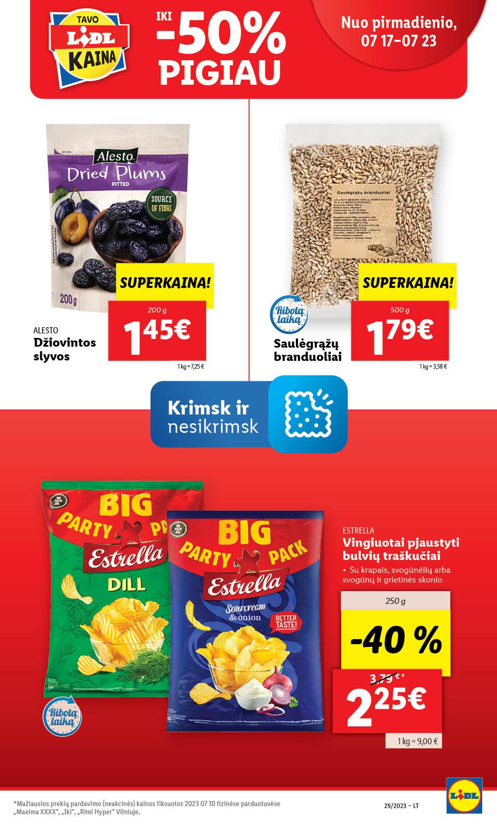 Naujausias LIDL kaininis katalogas 2023.07.17 - 2023.07.23