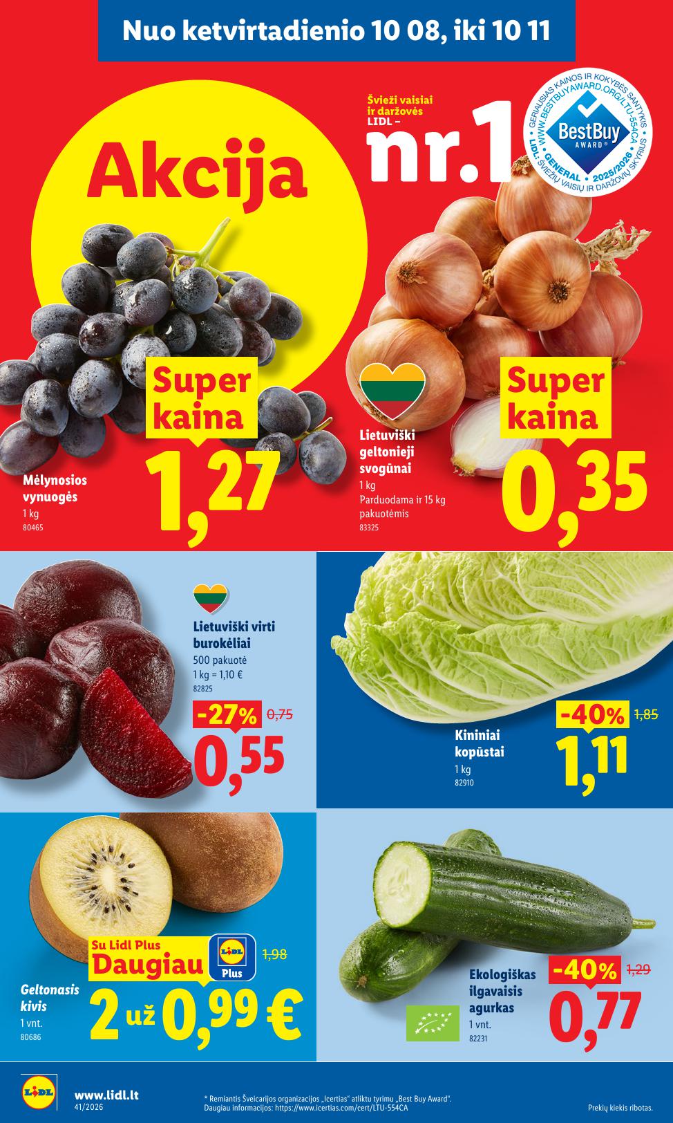 Naujausias LIDL kaininis katalogas 2026.10.05 - 2026.10.11