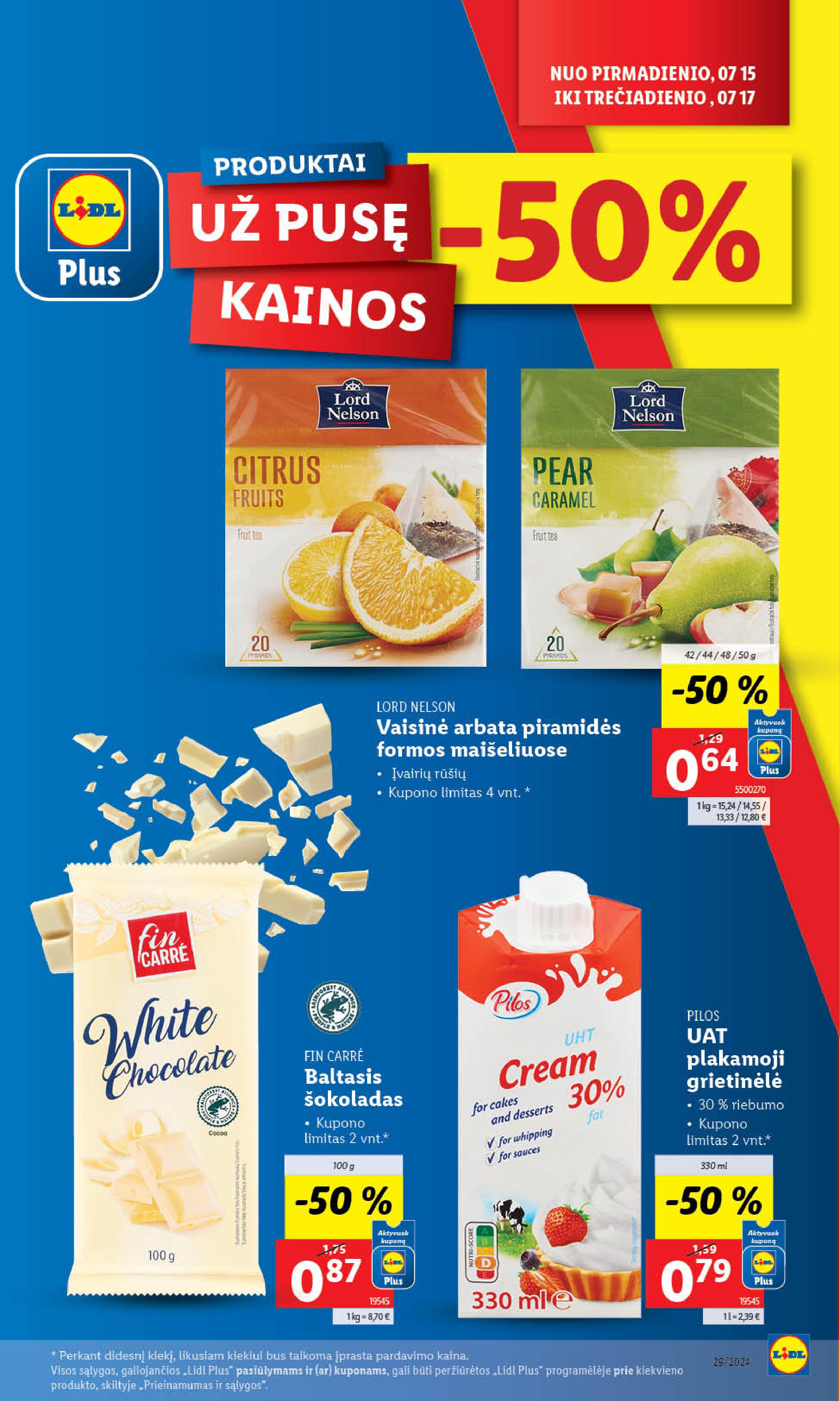 Naujausias LIDL kaininis katalogas 2024.07.15 - 2024.07.21