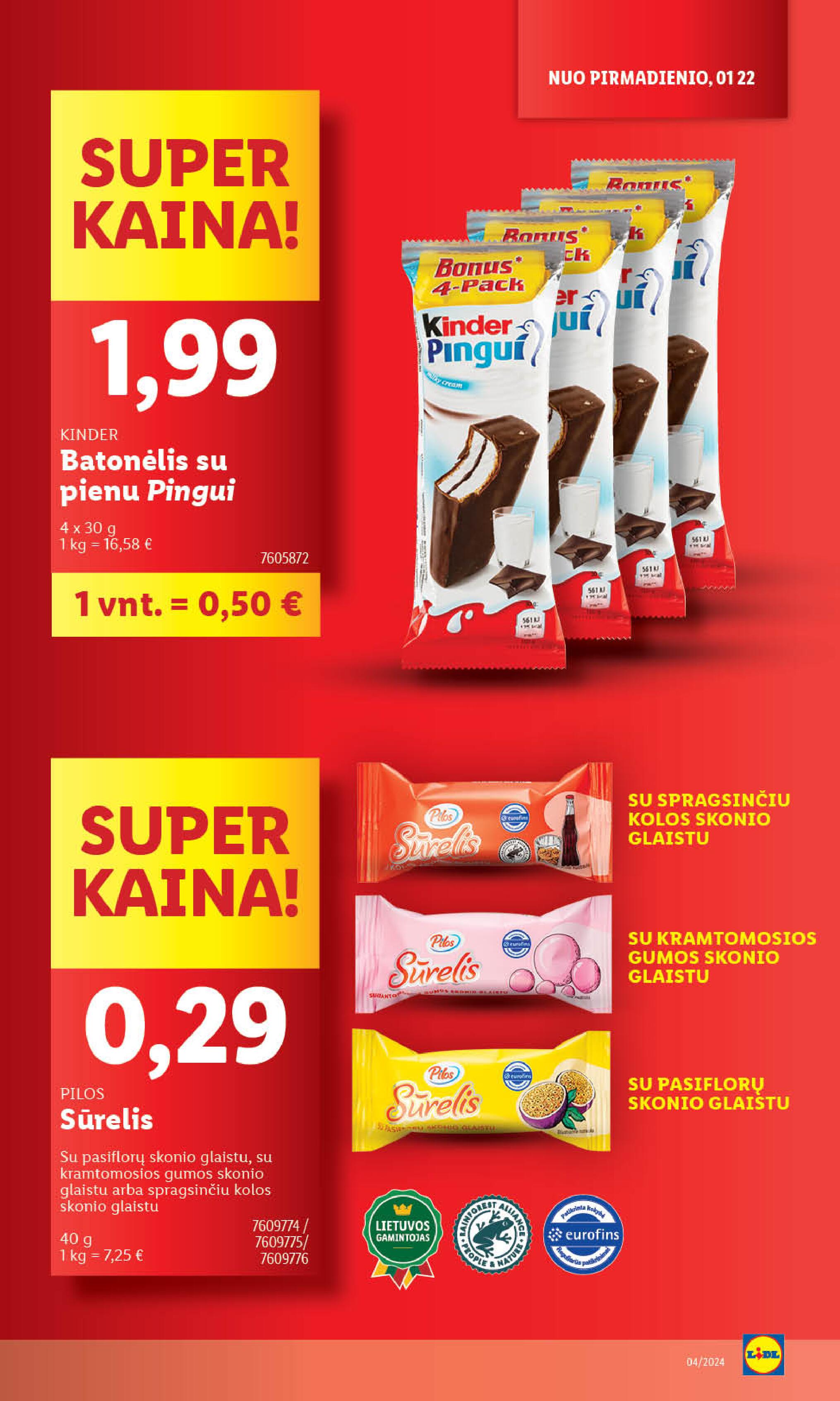 Naujausias LIDL kaininis katalogas 2024.01.22 - 2024.01.28