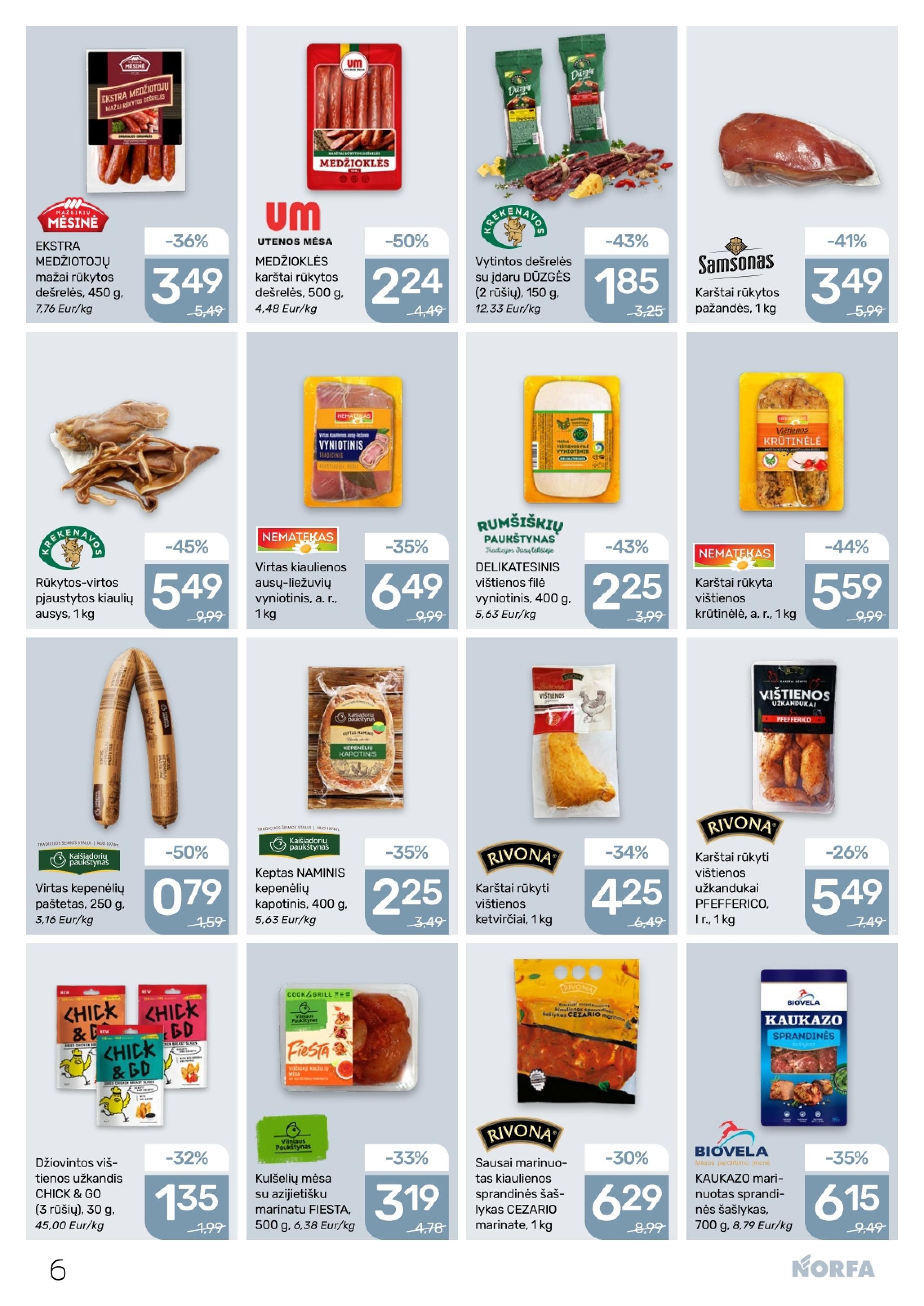Naujausias NORFA kaininis katalogas 2026.04.02 - 2026.04.15